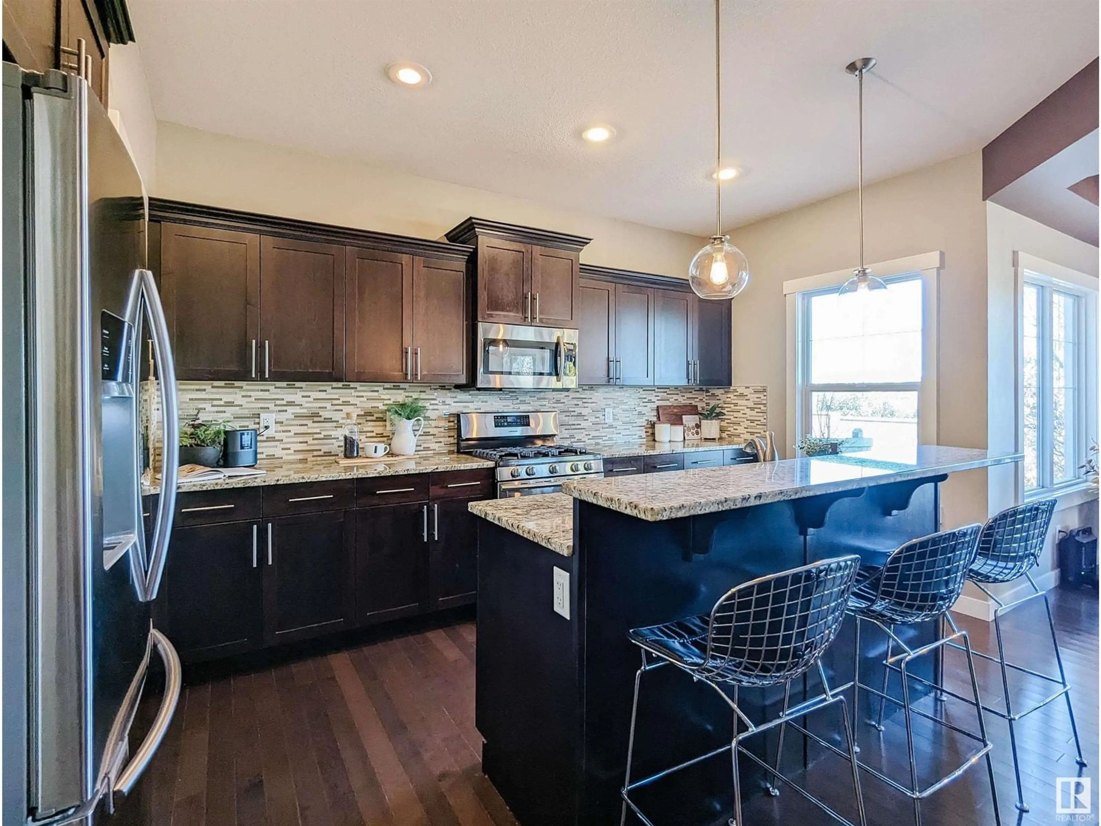 Open concept kitchen, ceramic/tile floor for 1421 CHAHLEY PL, Edmonton Alberta T6M0J3