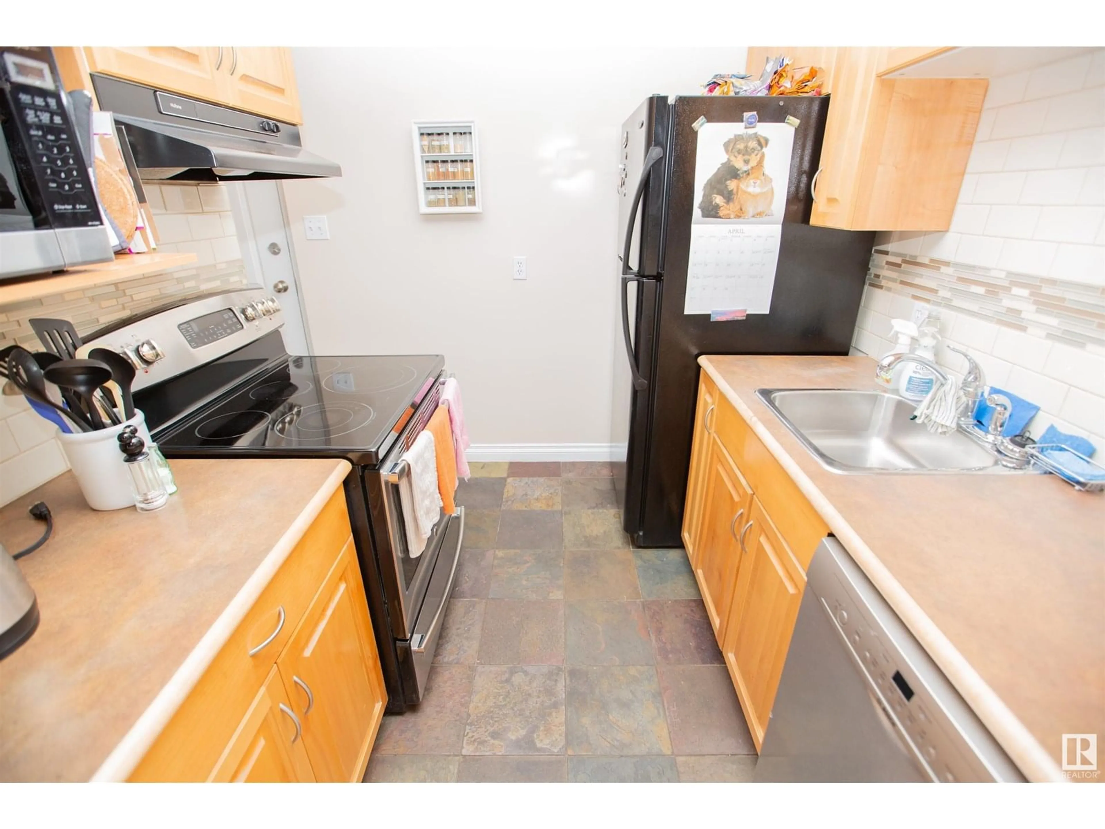 Standard kitchen, unknown for #213 - 11033 127 ST, Edmonton Alberta T5M0T3