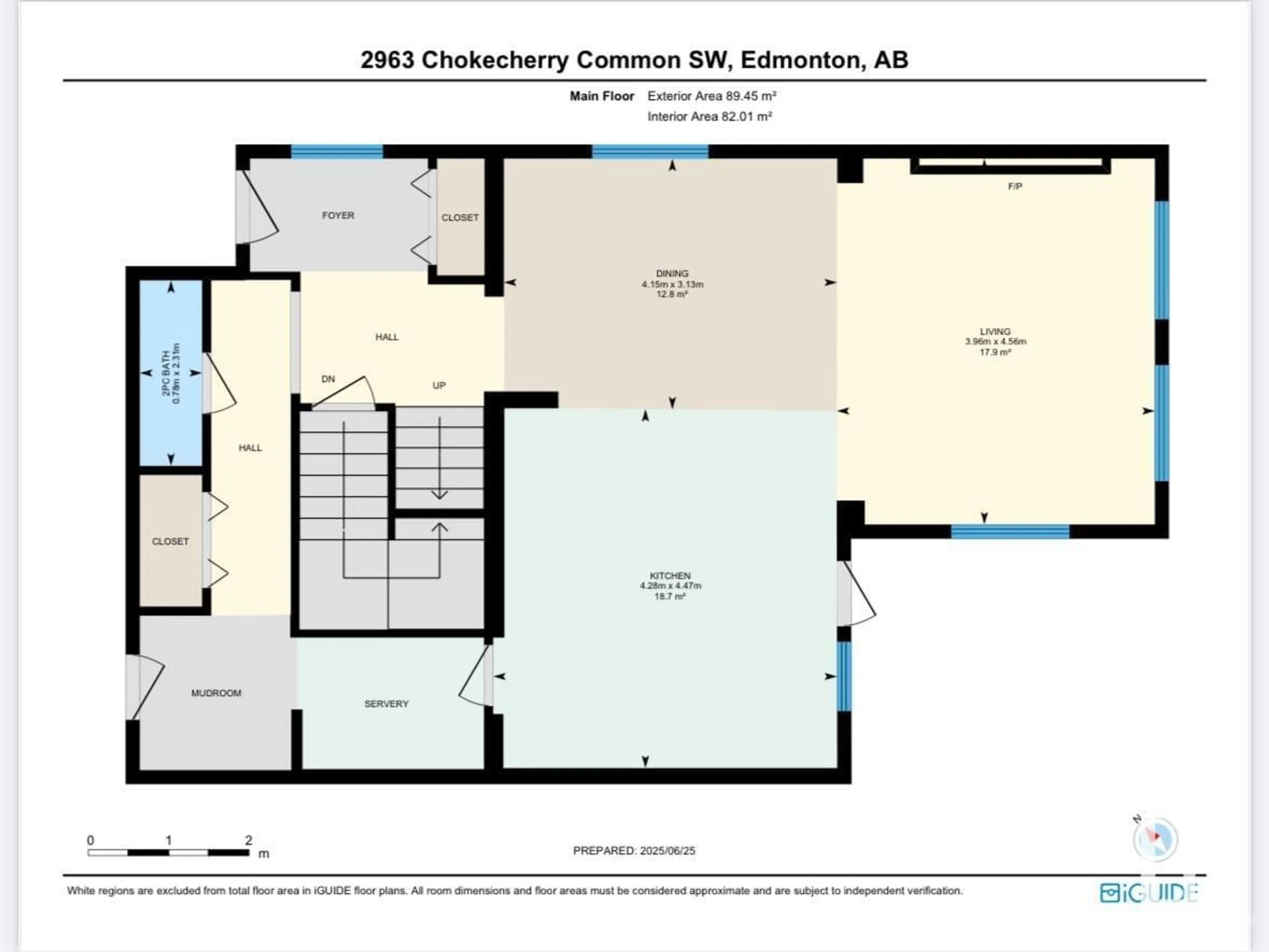 Floor plan for 2963 CHOKECHERRY CM, Edmonton Alberta T6M2M3
