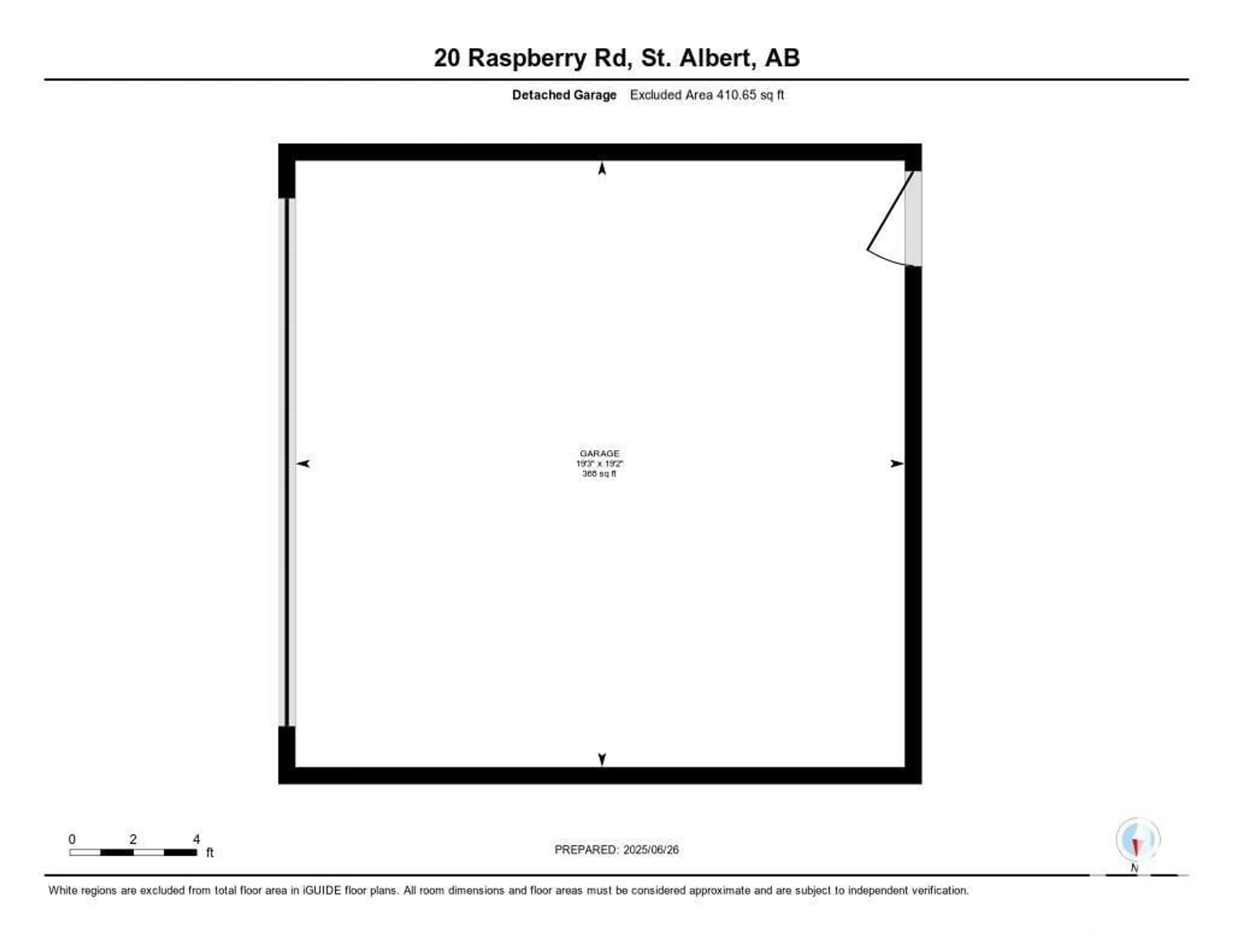 Floor plan for 20 RASPBERRY RD, St. Albert Alberta T8N8A3