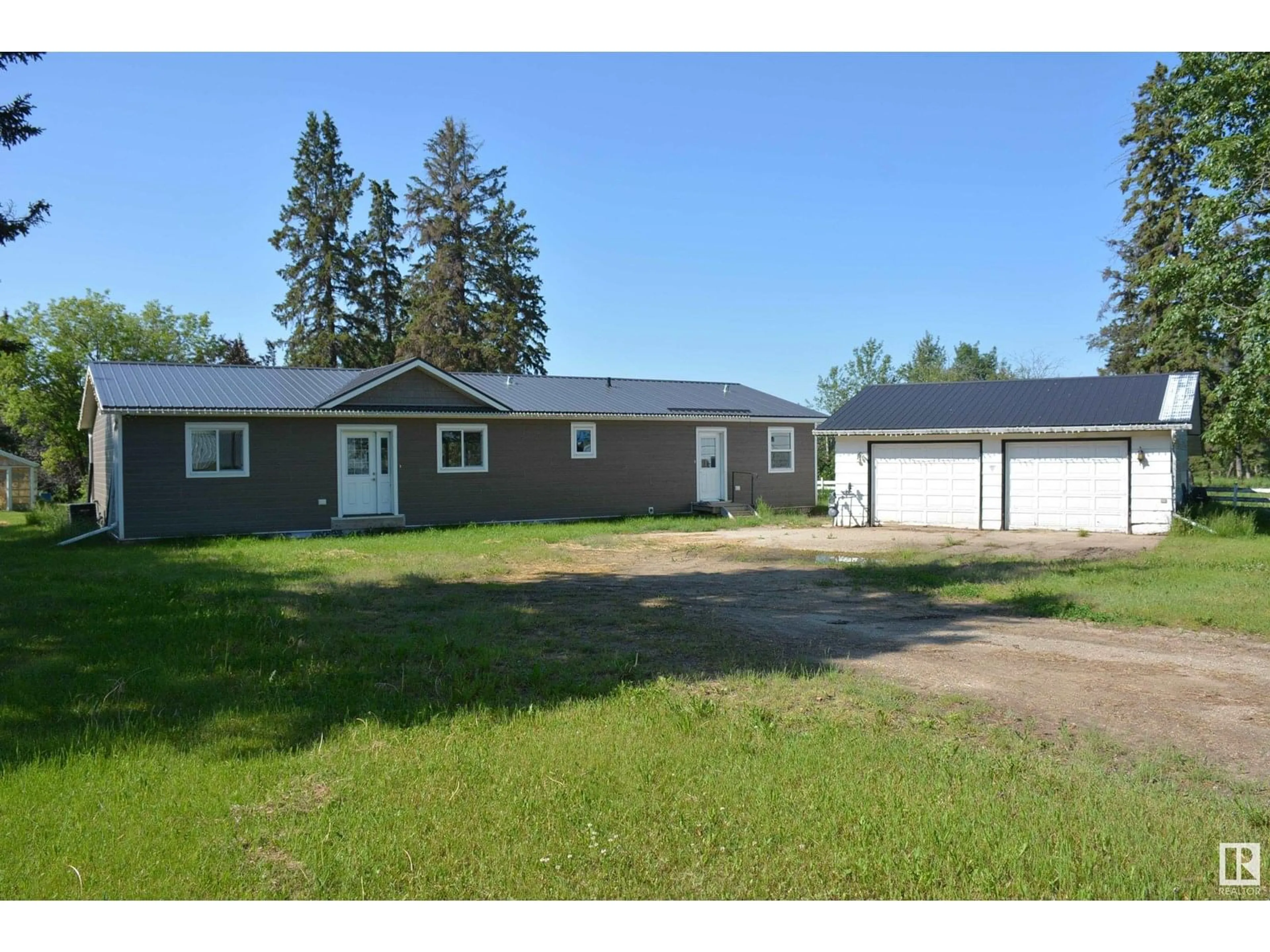 A pic from outside/outdoor area/front of a property/back of a property/a pic from drone, street for 56126 HWY 764, Rural Lac Ste. Anne County Alberta T0E0J0