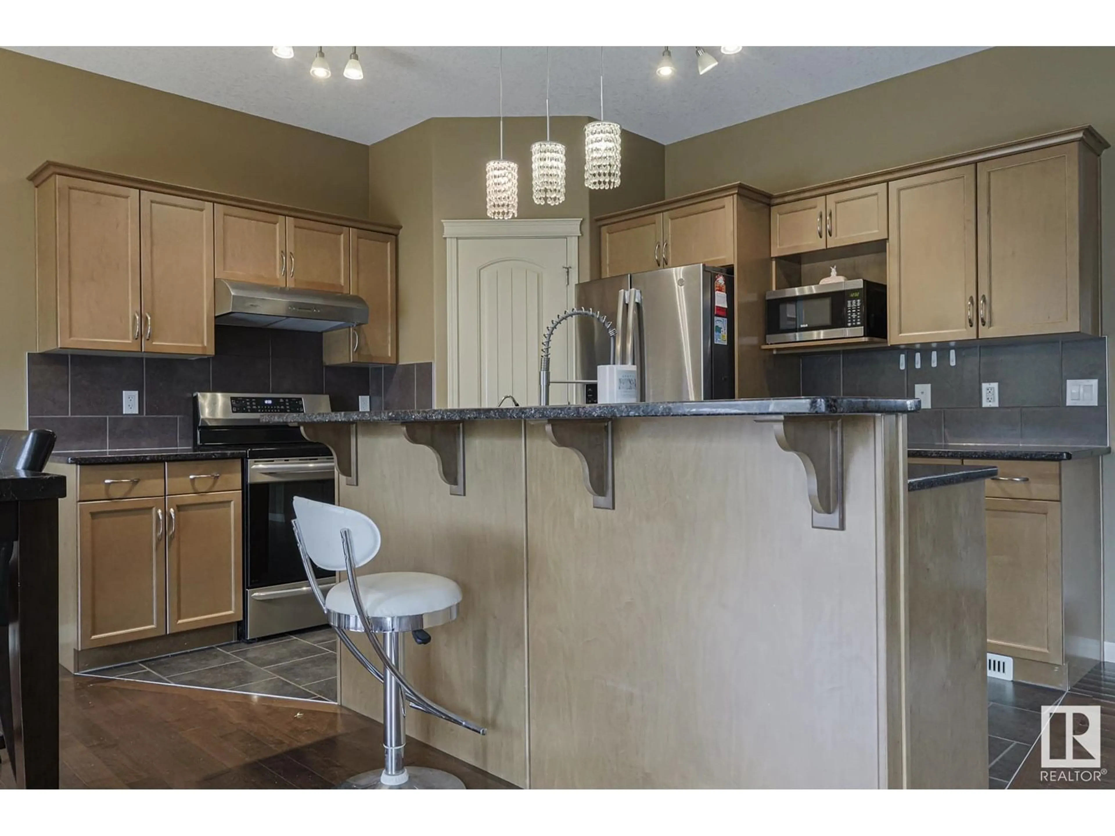 Open concept kitchen, unknown for NW - 9204 209 ST, Edmonton Alberta T5T3Y5