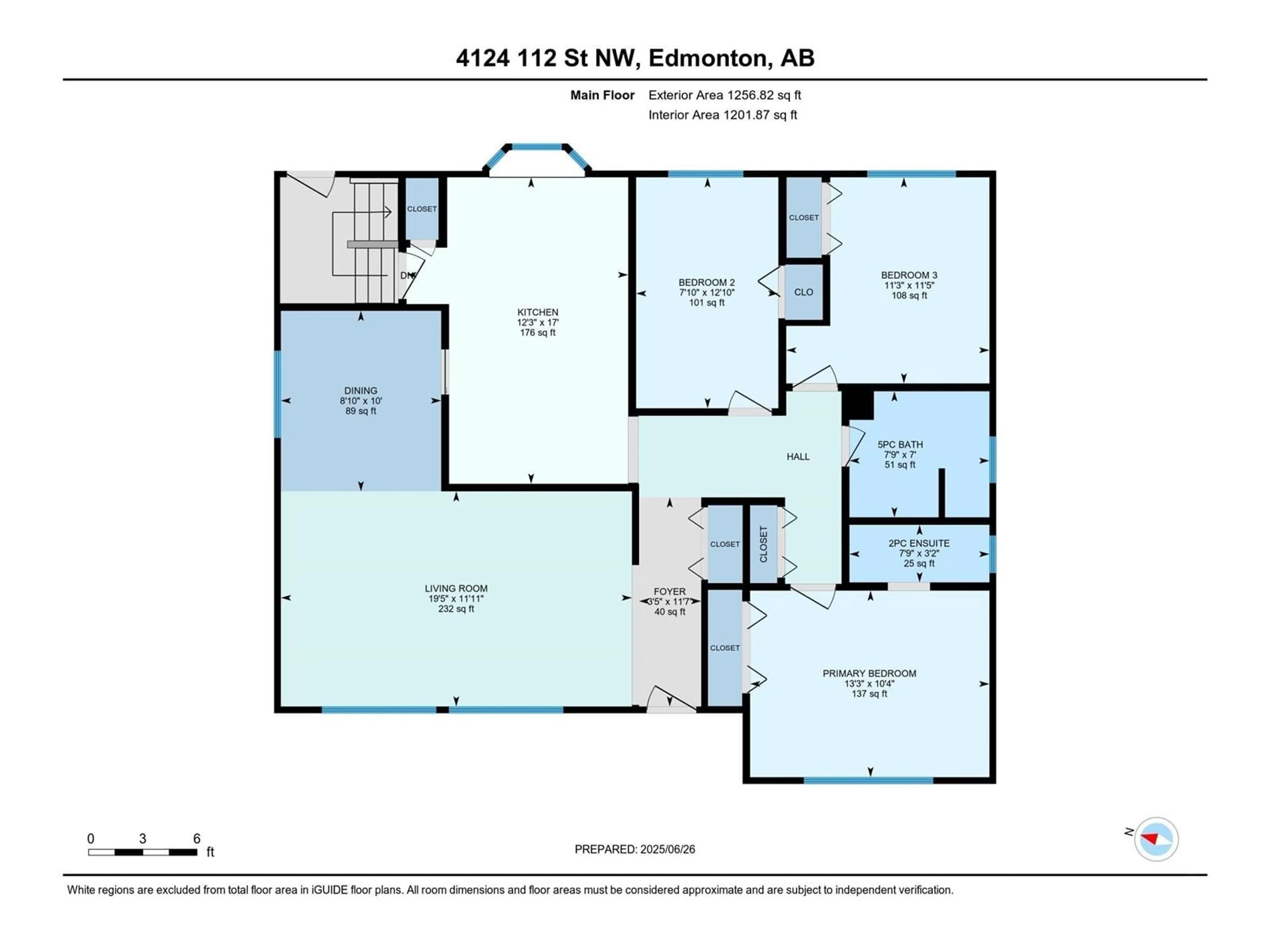 Floor plan for NW - 4124 112 ST, Edmonton Alberta T5J1J5