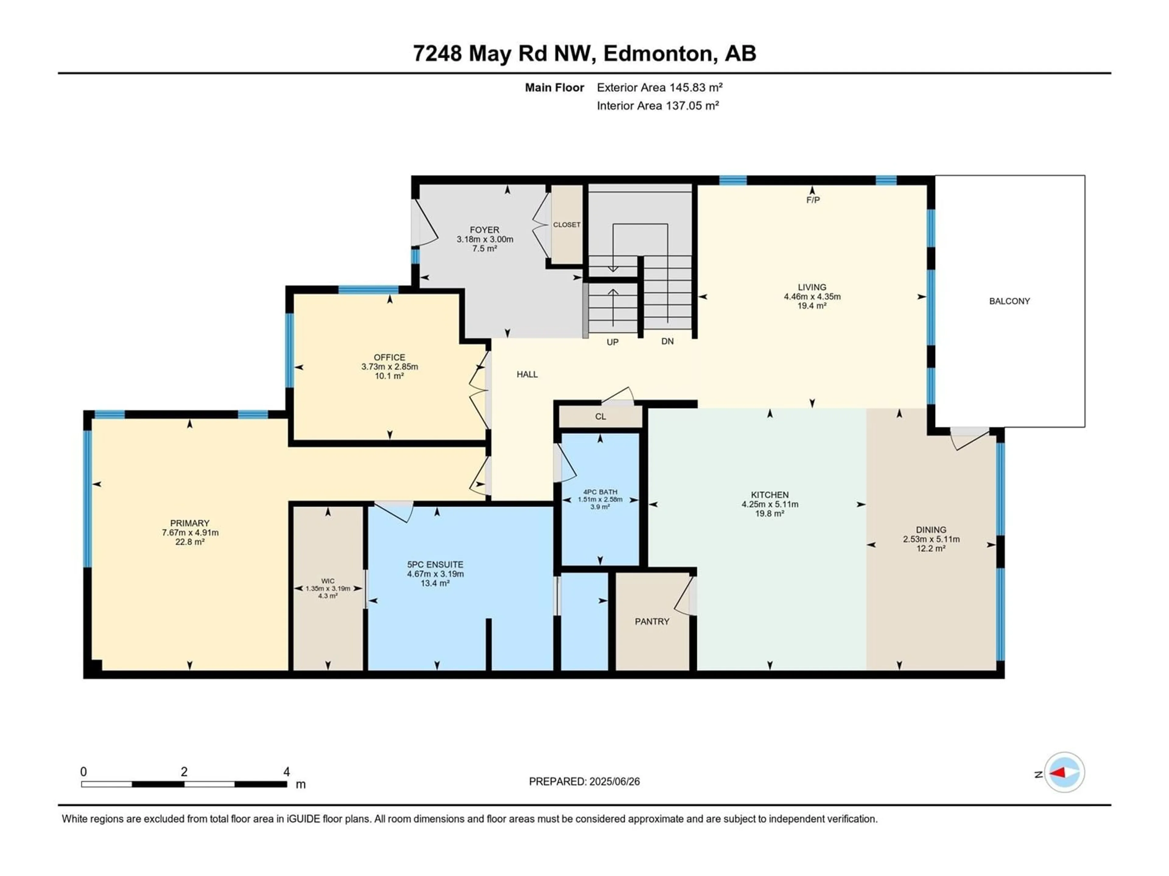 Floor plan for 7248 MAY RD, Edmonton Alberta T6R0T2