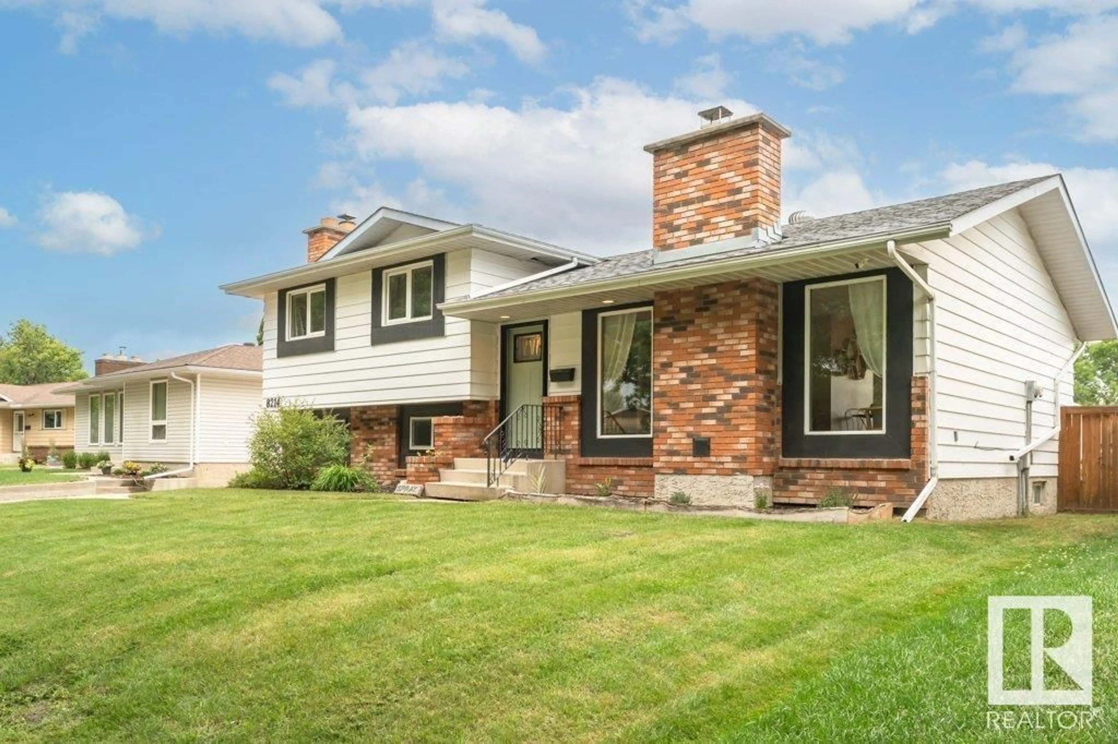 Home with brick exterior material, street for 8214 95A AV, Fort Saskatchewan Alberta T8L2W9