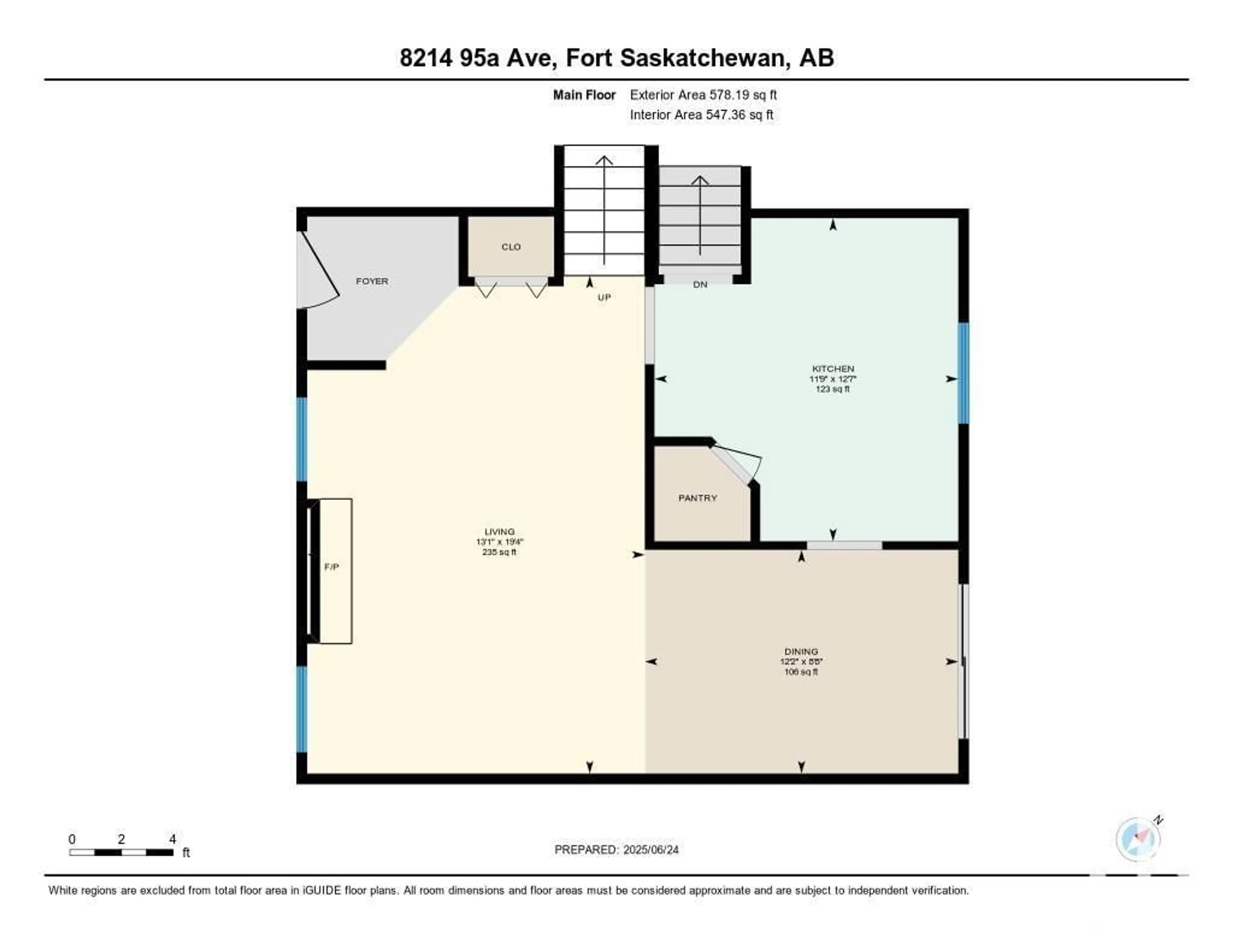 Floor plan for 8214 95A AV, Fort Saskatchewan Alberta T8L2W9