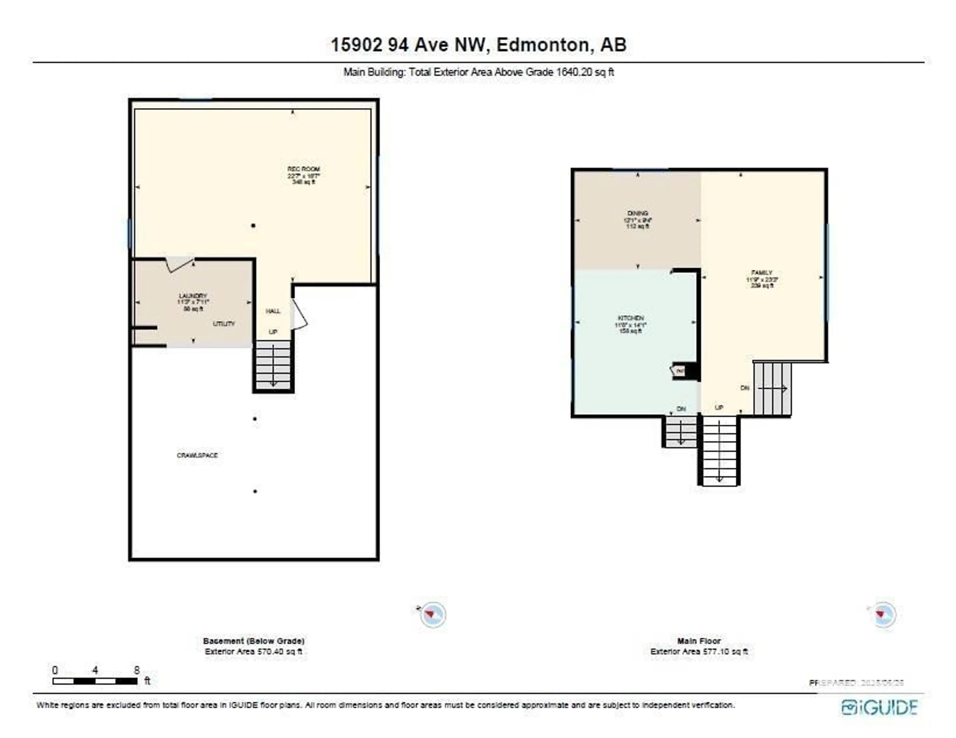 Floor plan for 15902 94 AV, Edmonton Alberta T5R5K8