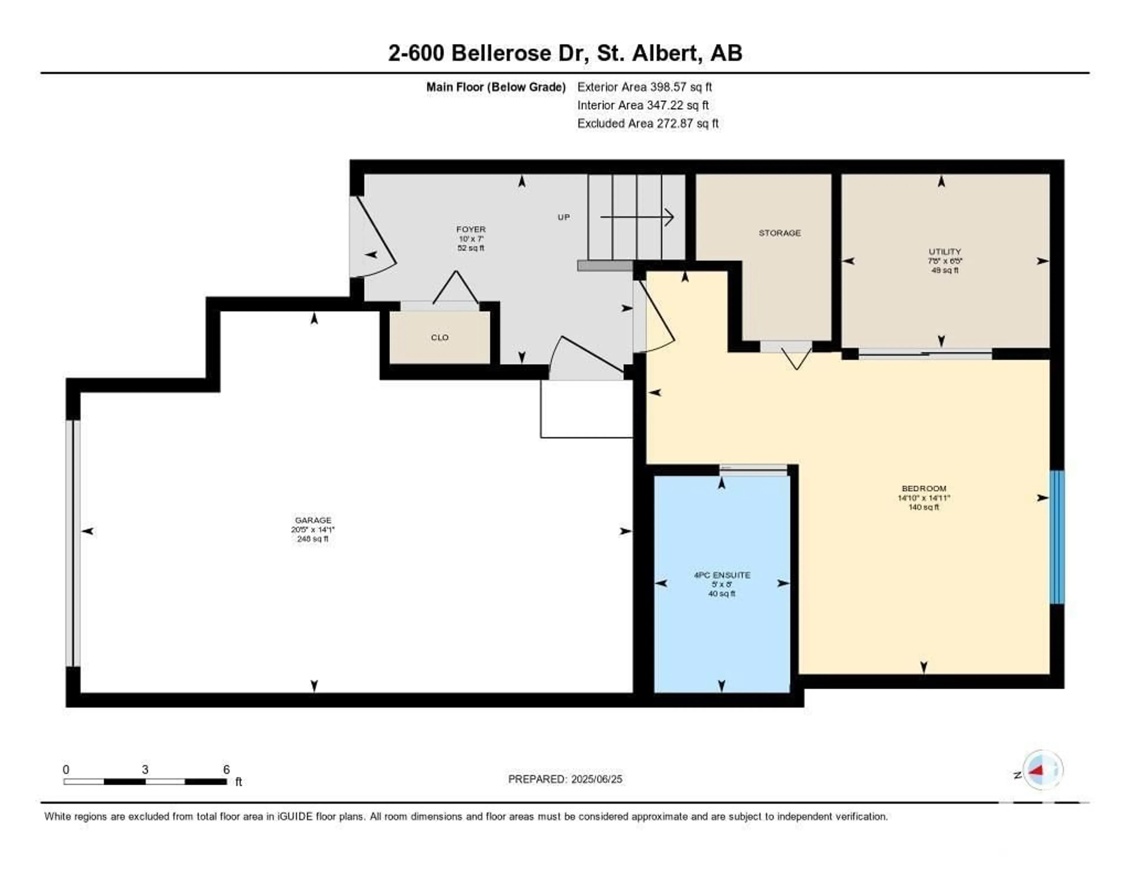 Floor plan for #2 - 600 BELLEROSE DR, St. Albert Alberta T8N7T5