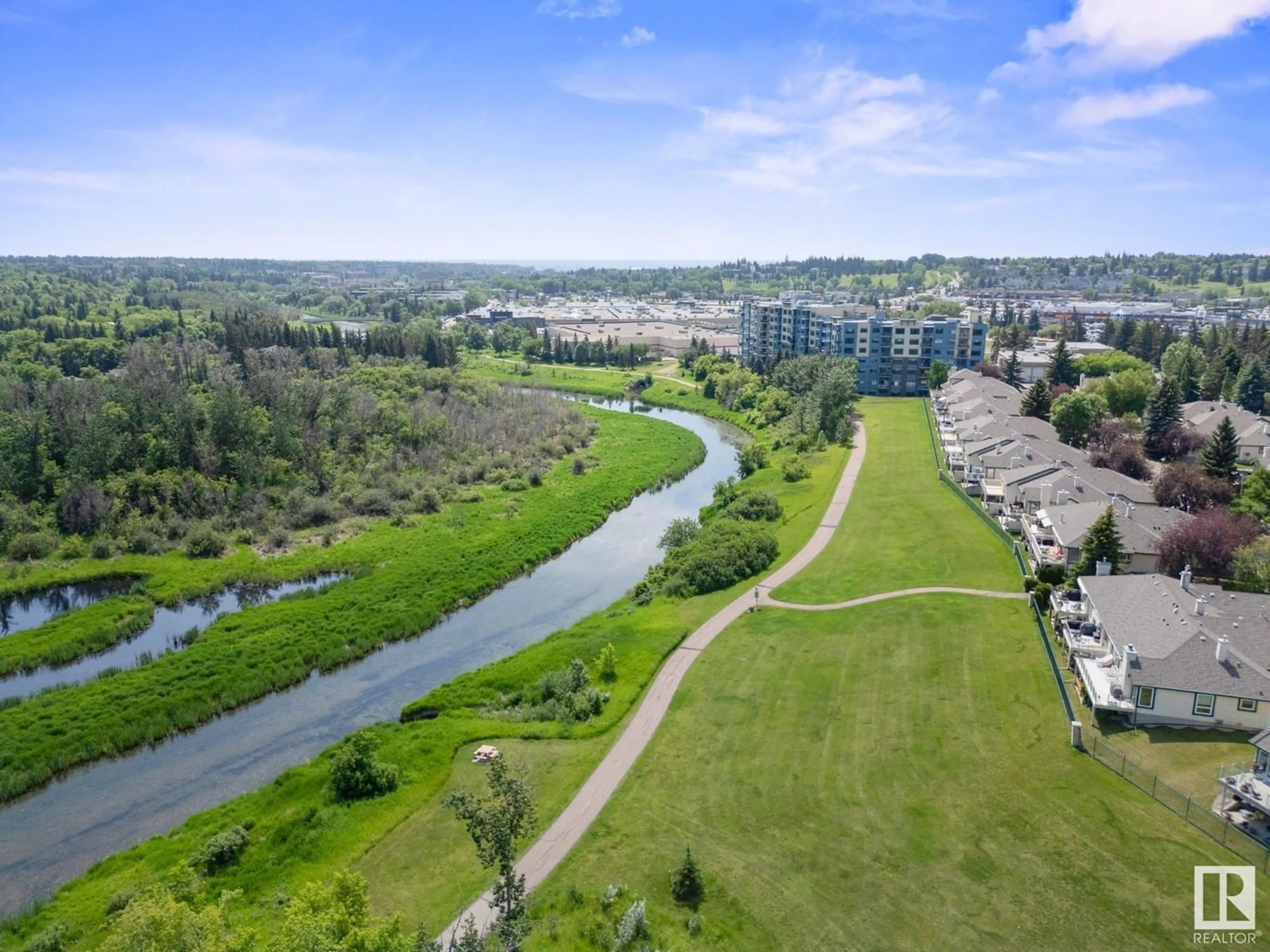 A pic from outside/outdoor area/front of a property/back of a property/a pic from drone, water/lake/river/ocean view for 30 - 12 IRONWOOD, St. Albert Alberta T8N6C7
