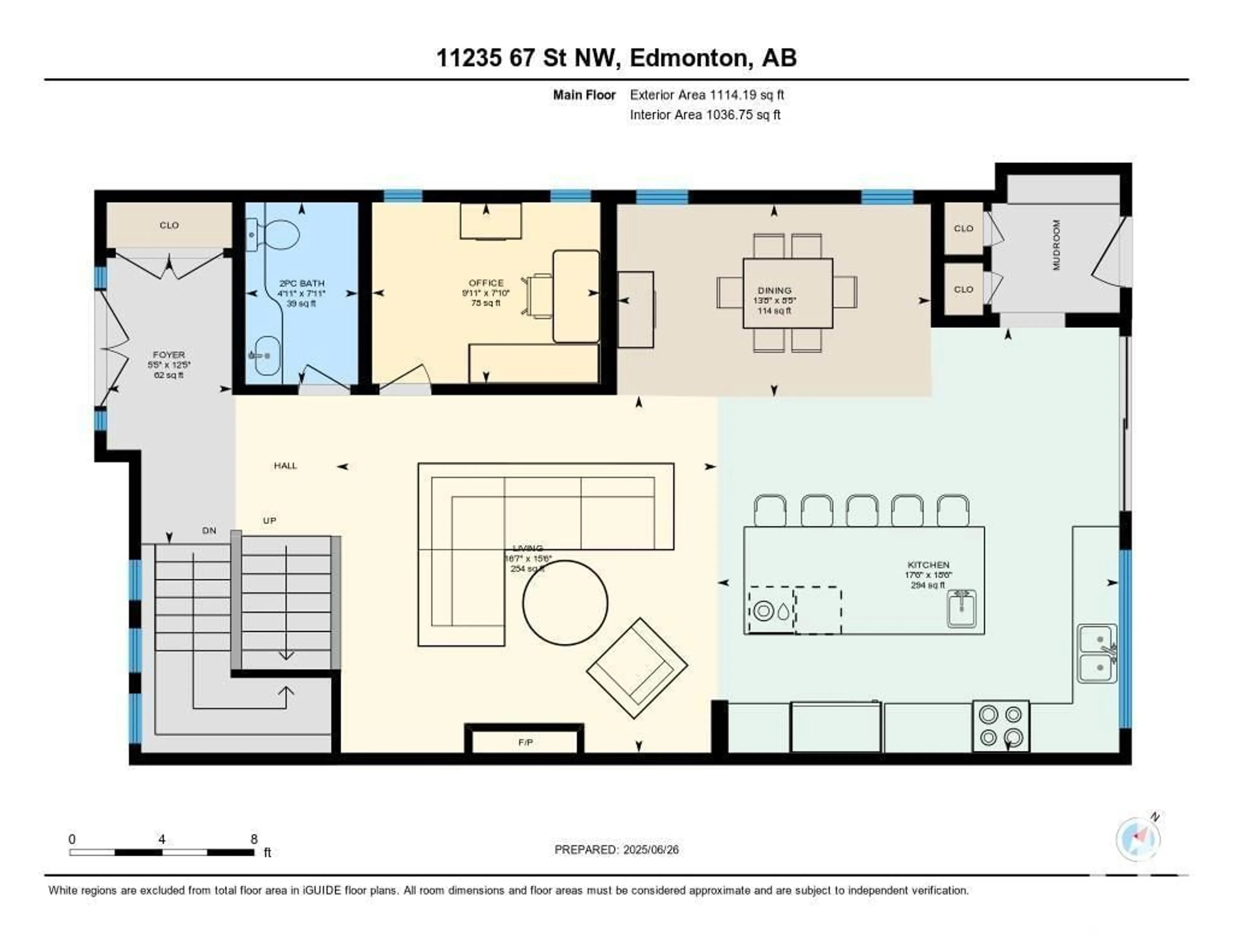 Floor plan for 11235 67 ST, Edmonton Alberta T5B1K9
