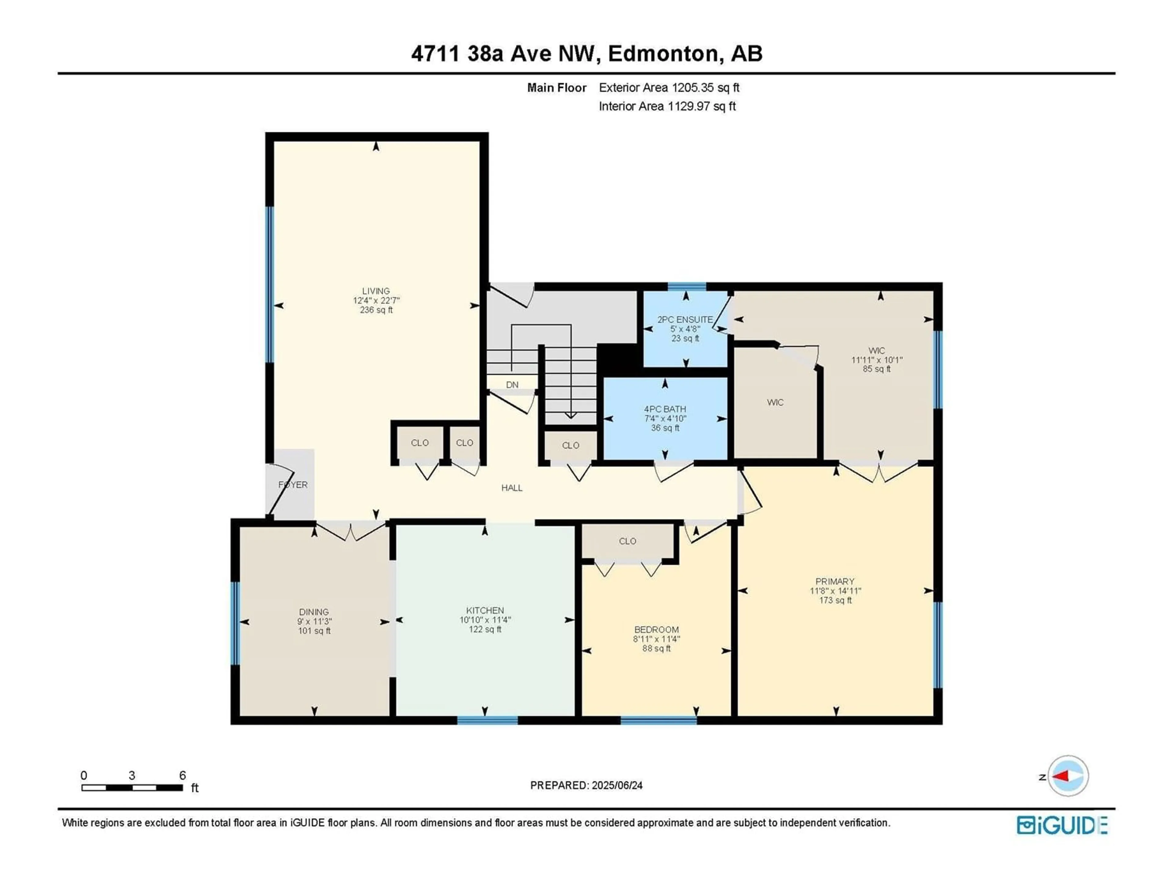 Floor plan for 4711 38A AV, Edmonton Alberta T6L5B6
