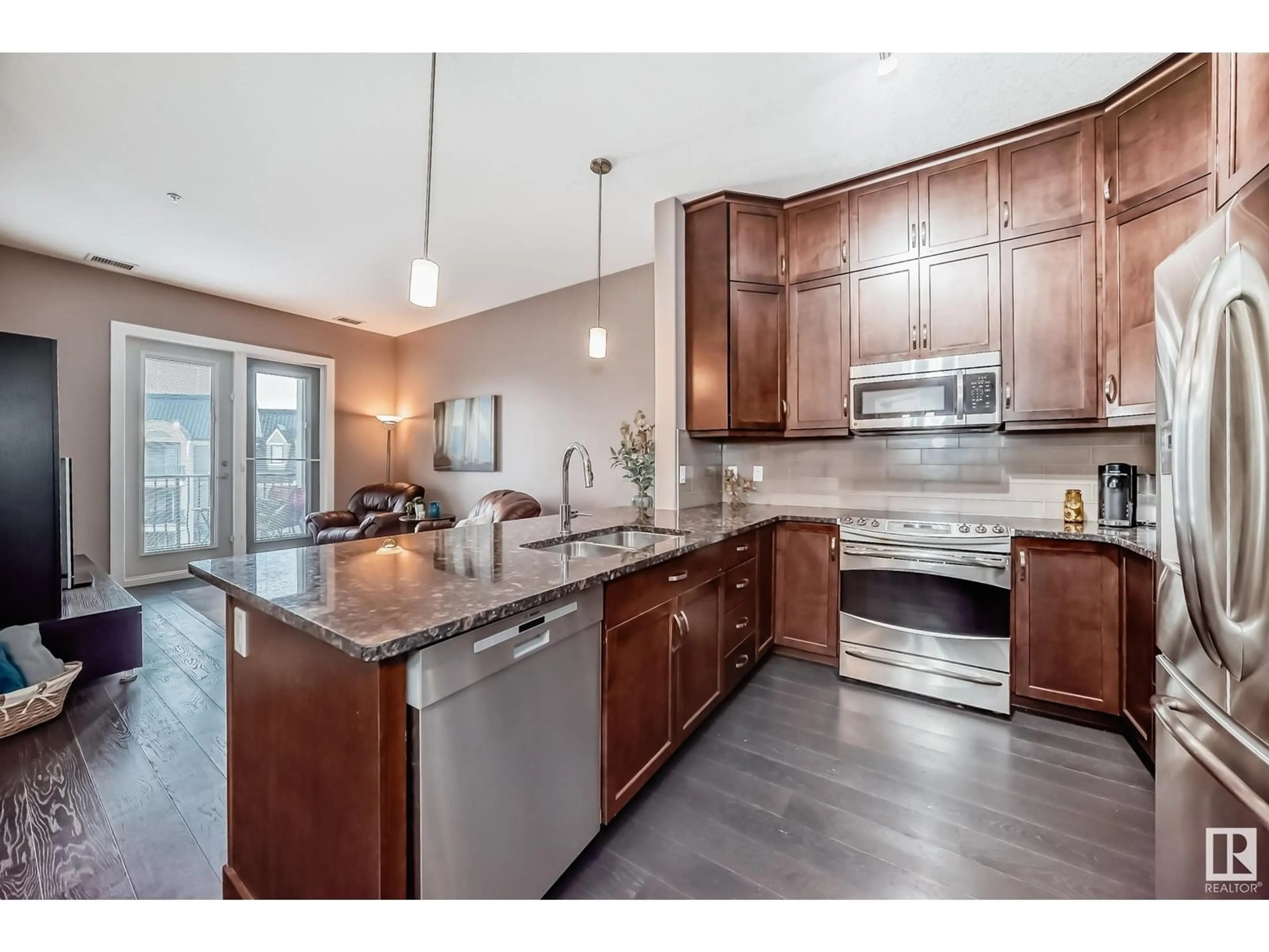 Open concept kitchen, unknown for #434 - 6079 MAYNARD WY, Edmonton Alberta T6R0S4