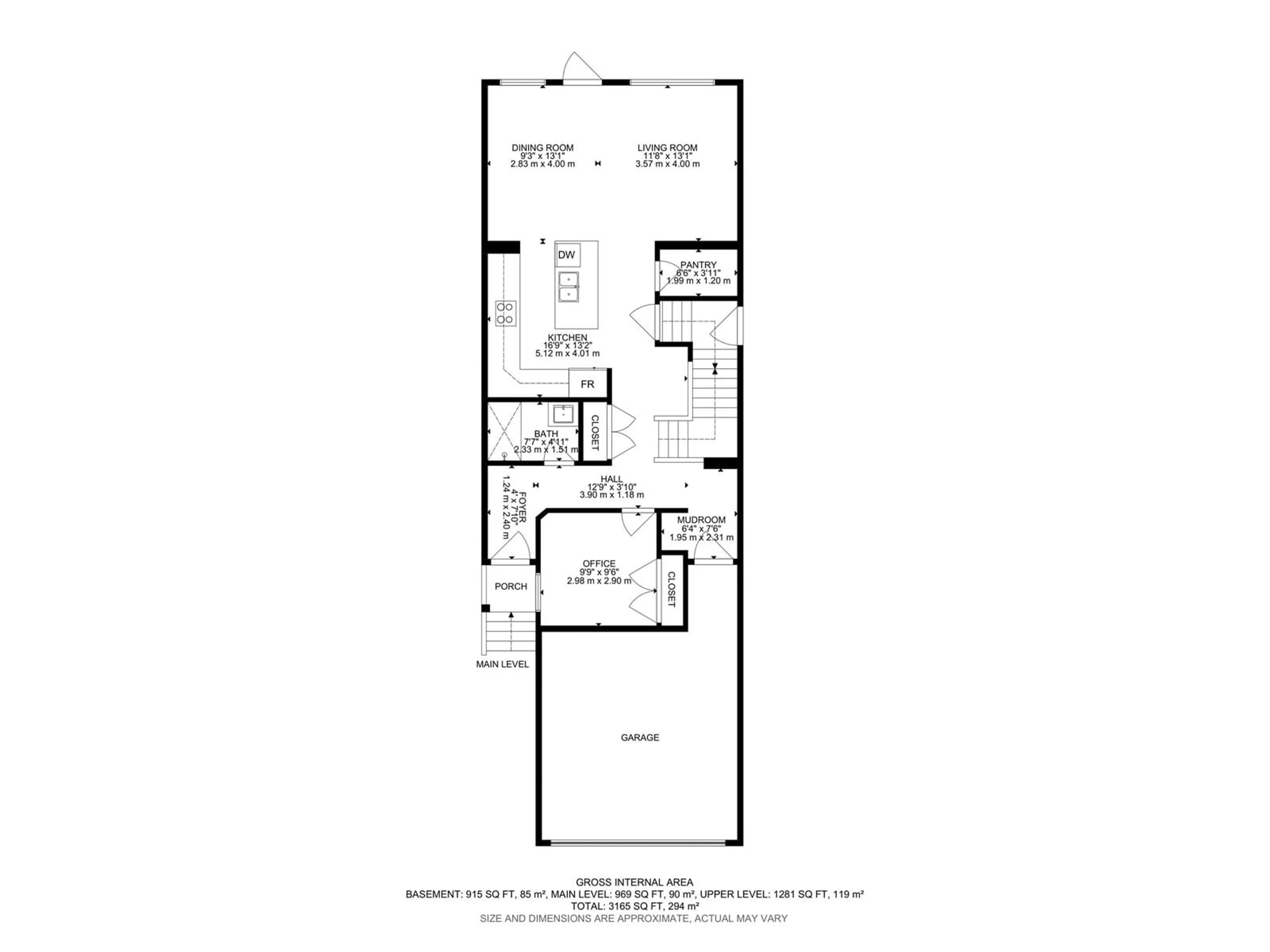 Floor plan for SW SW - 2328 MUCKLEPLUM WY, Edmonton Alberta T6X3J9