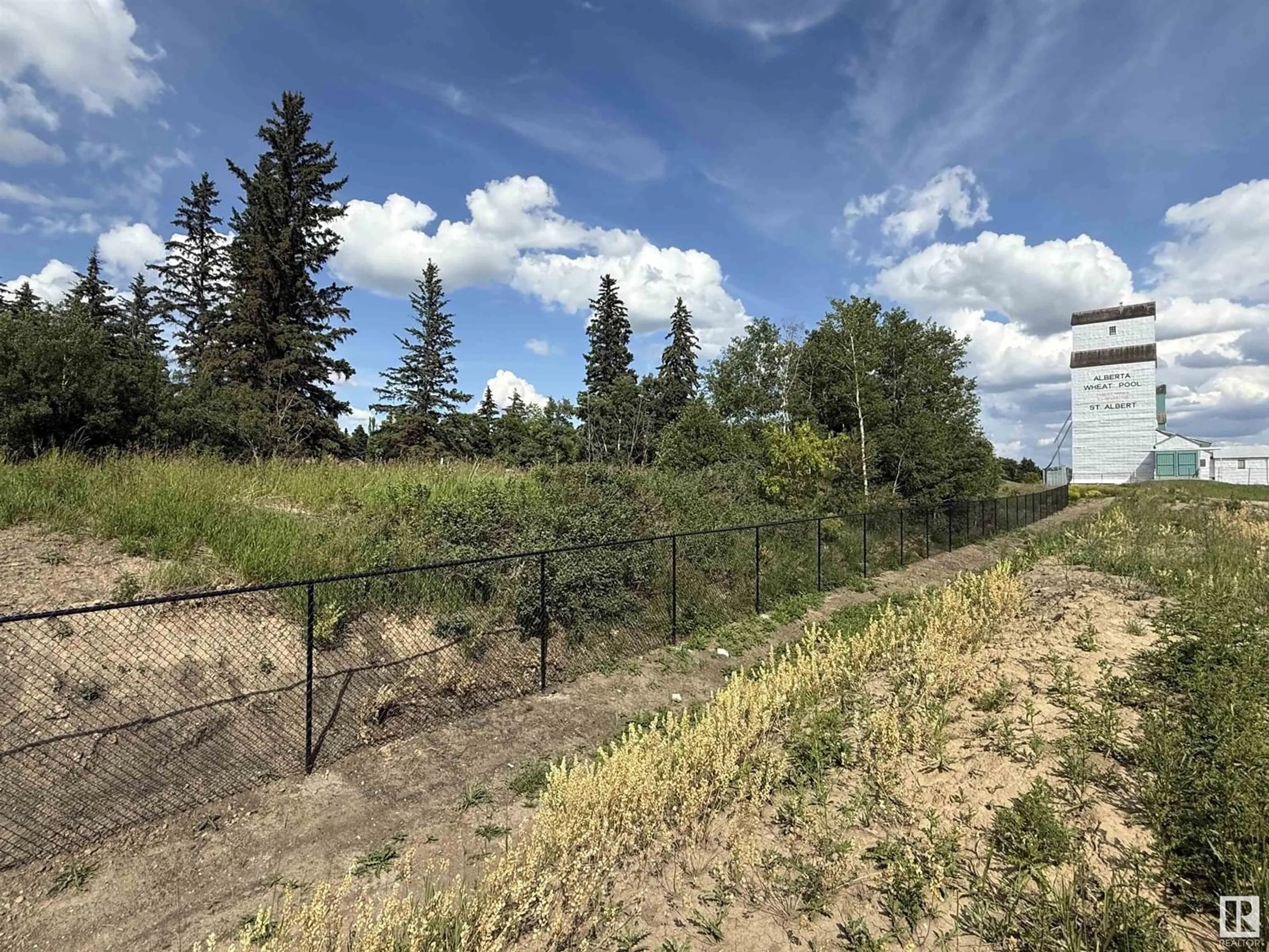 A pic from outside/outdoor area/front of a property/back of a property/a pic from drone, forest/trees view for 118 ROYAL ST, St. Albert Alberta T8N8C9