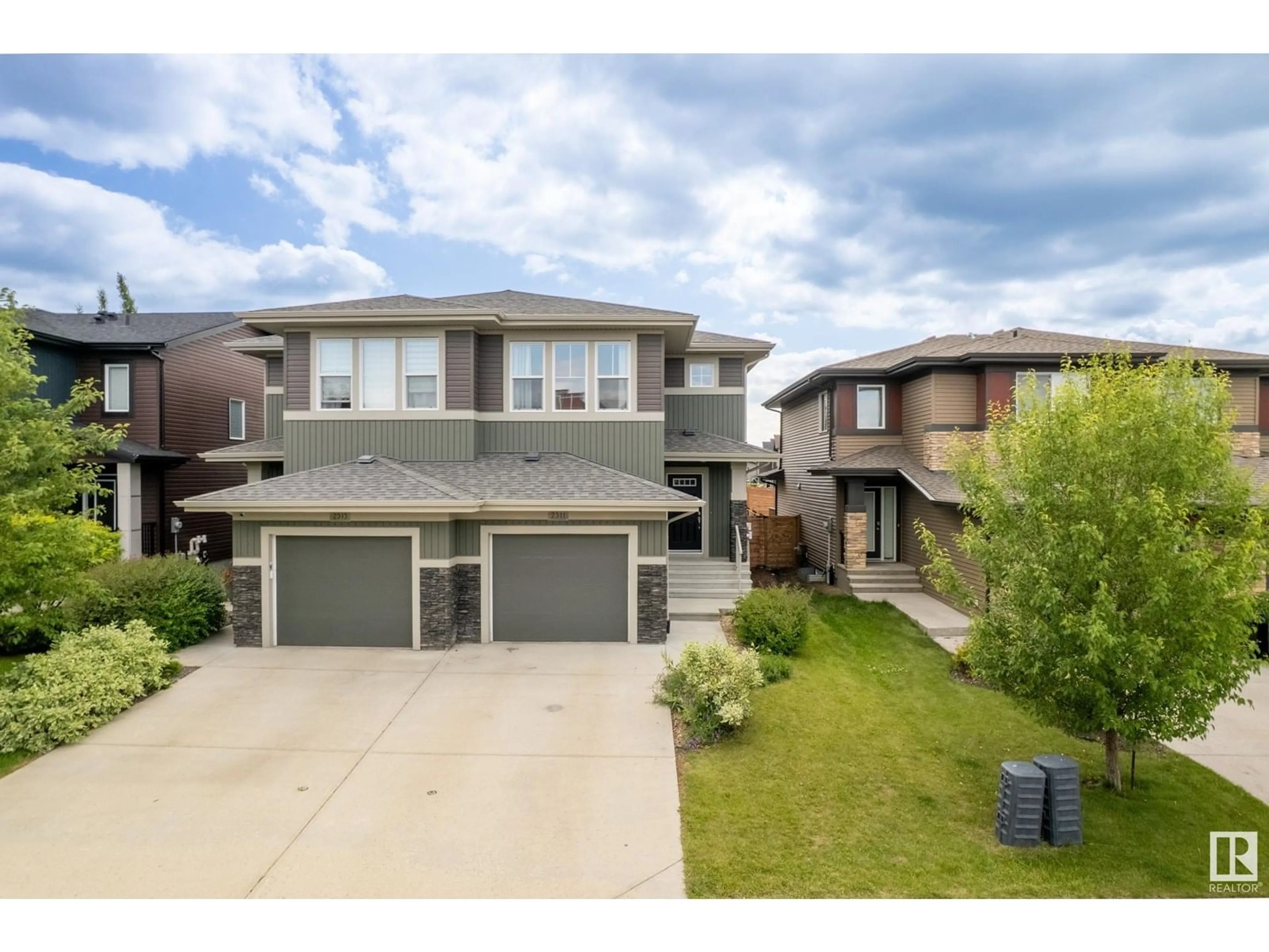 A pic from outside/outdoor area/front of a property/back of a property/a pic from drone, street for 2311 WARE CR, Edmonton Alberta T6W2W4