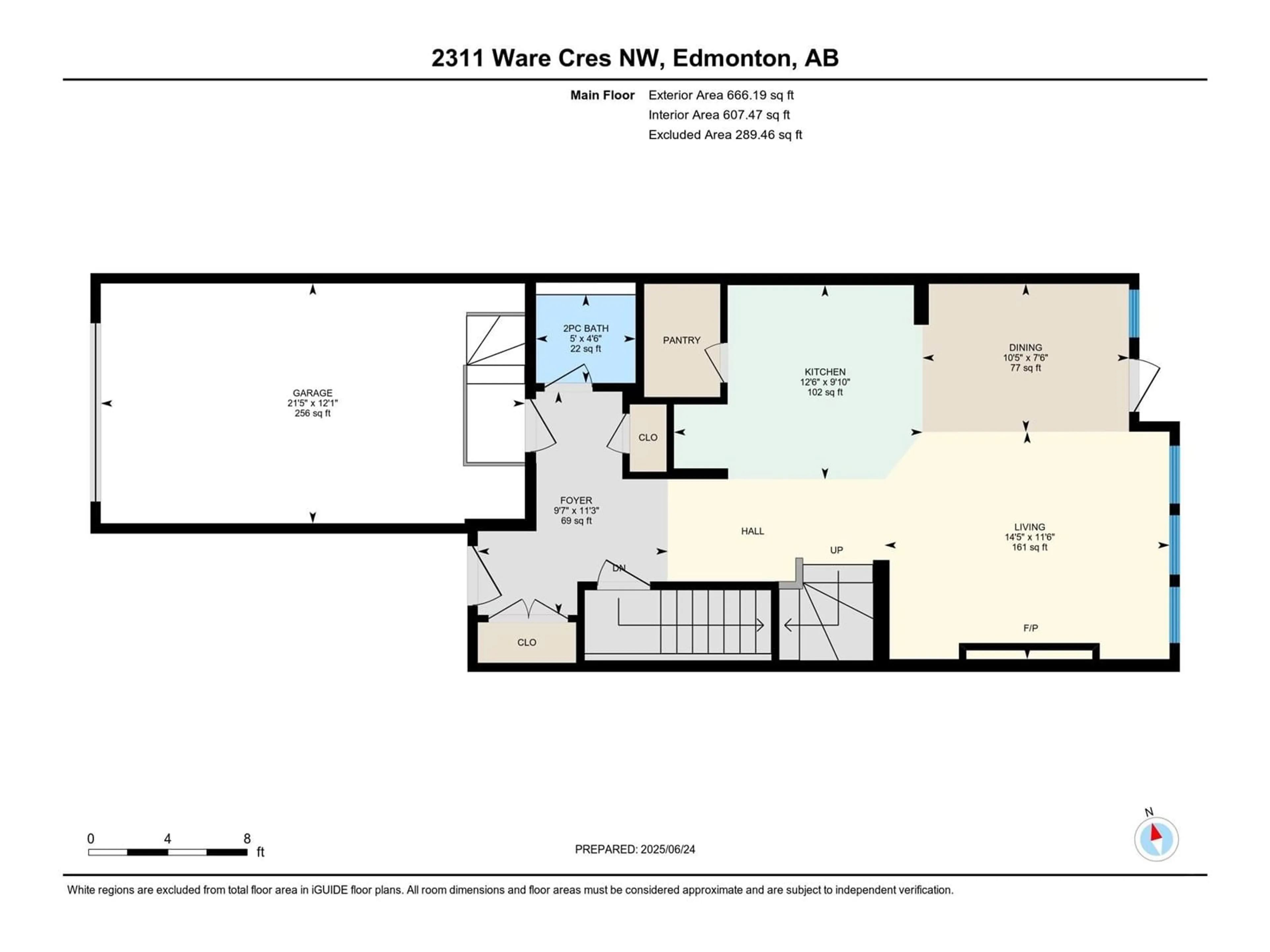 Floor plan for 2311 WARE CR, Edmonton Alberta T6W2W4