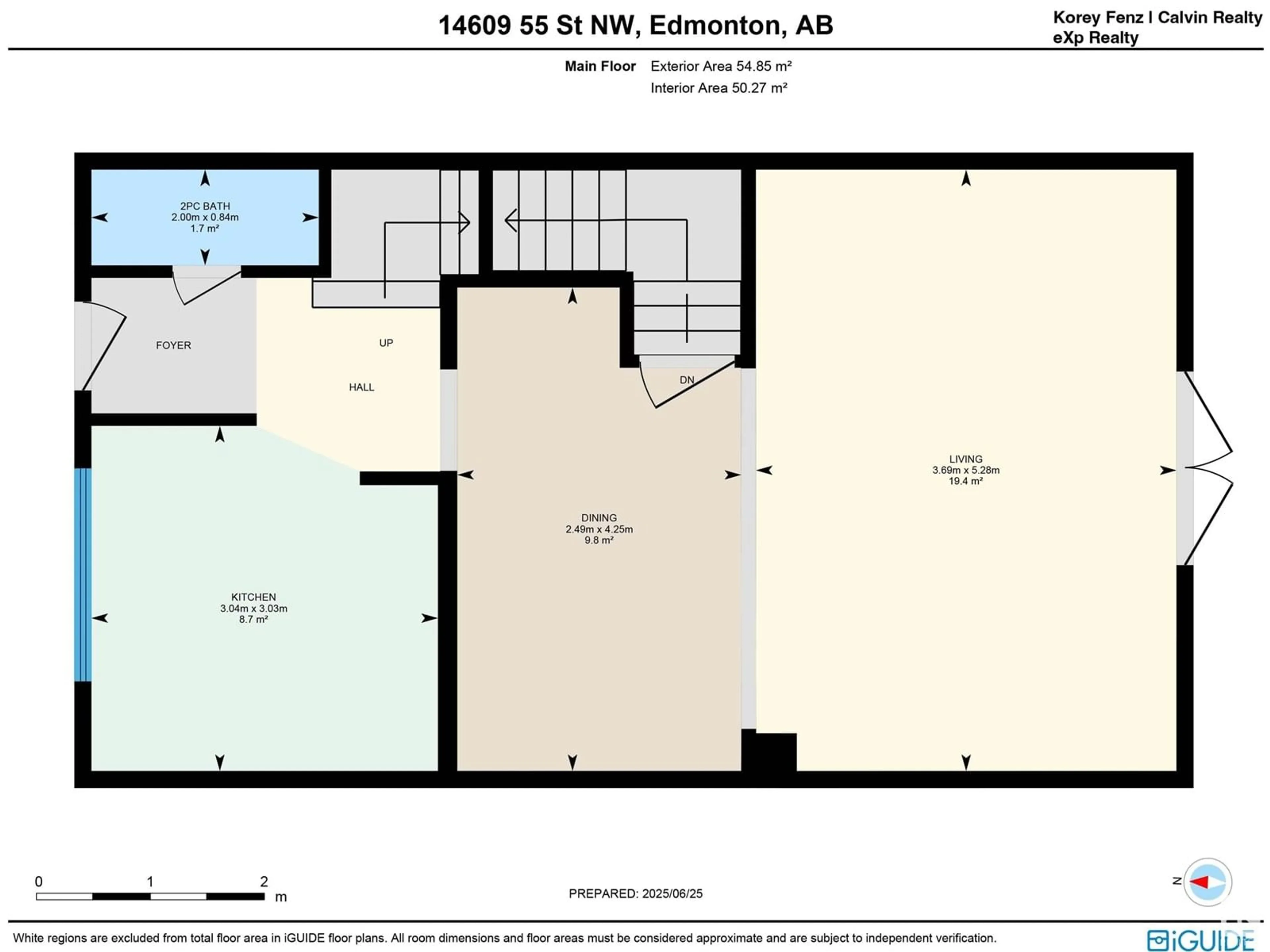 Floor plan for NW - 14609 55 ST, Edmonton Alberta T5A4L7