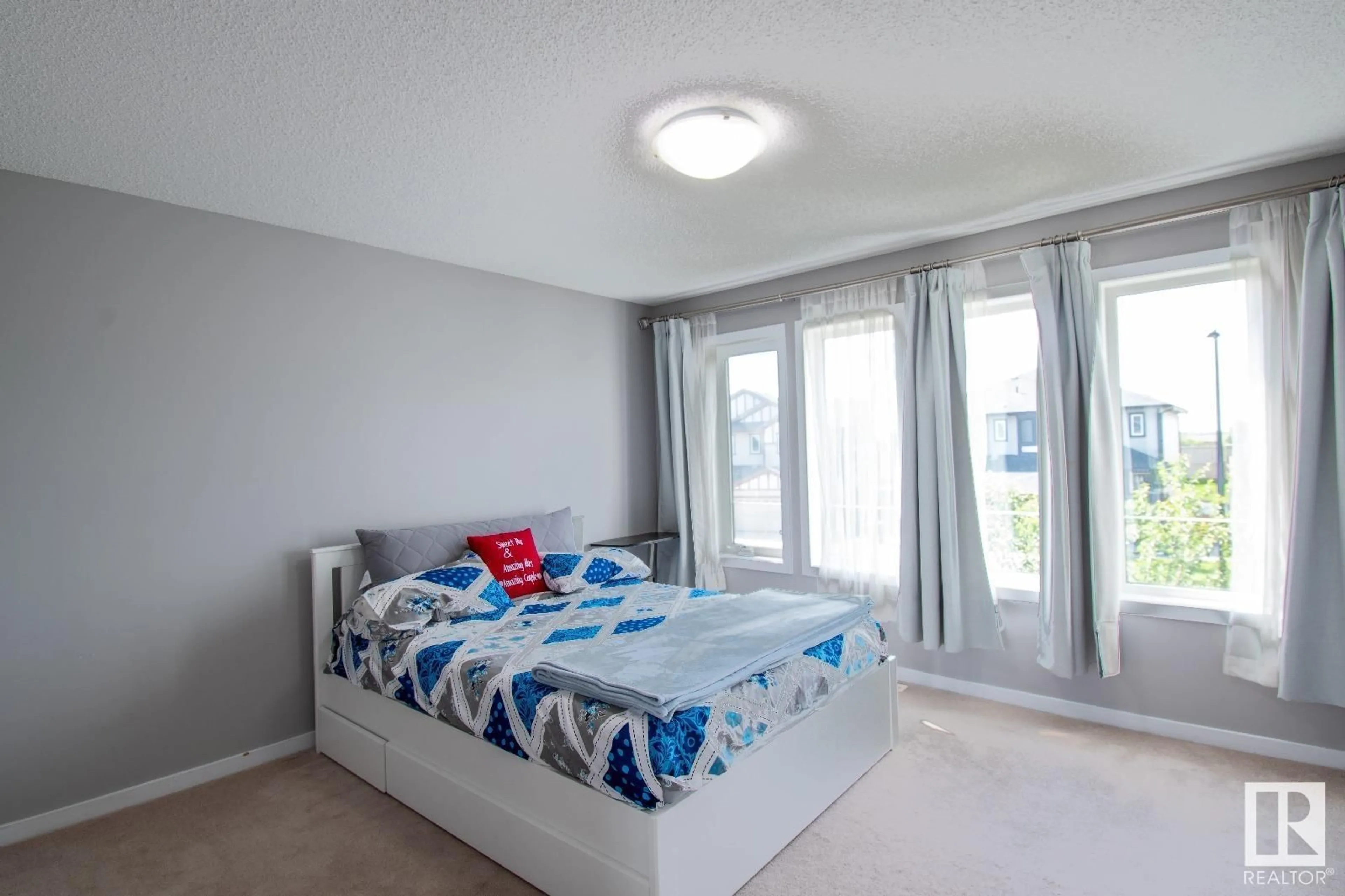 Bedroom with bed, unknown for 5832 ANTHONY CR, Edmonton Alberta T6W3H5