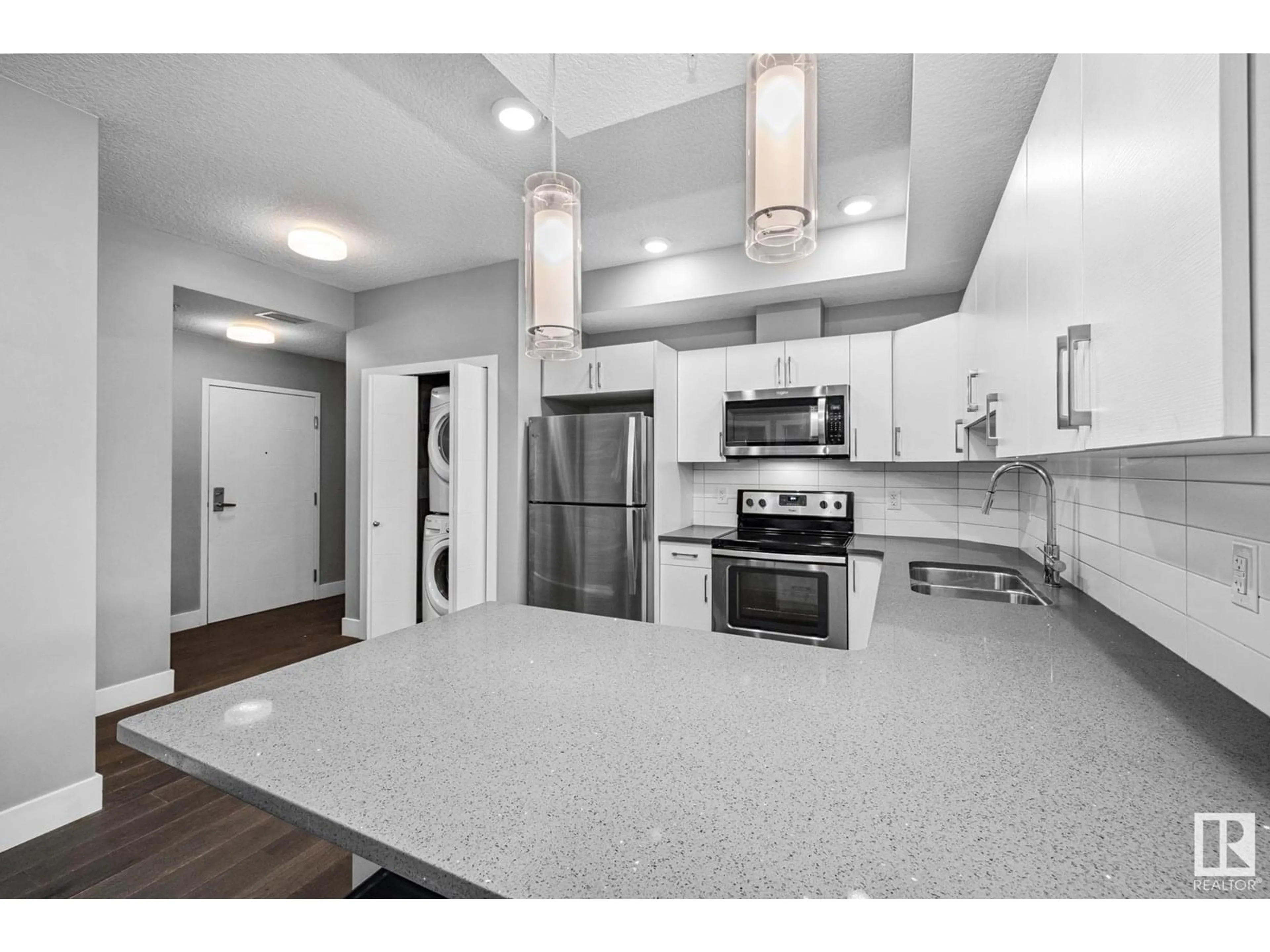 Open concept kitchen, unknown for #203 - 10006 83 ST, Edmonton Alberta T6E2C2