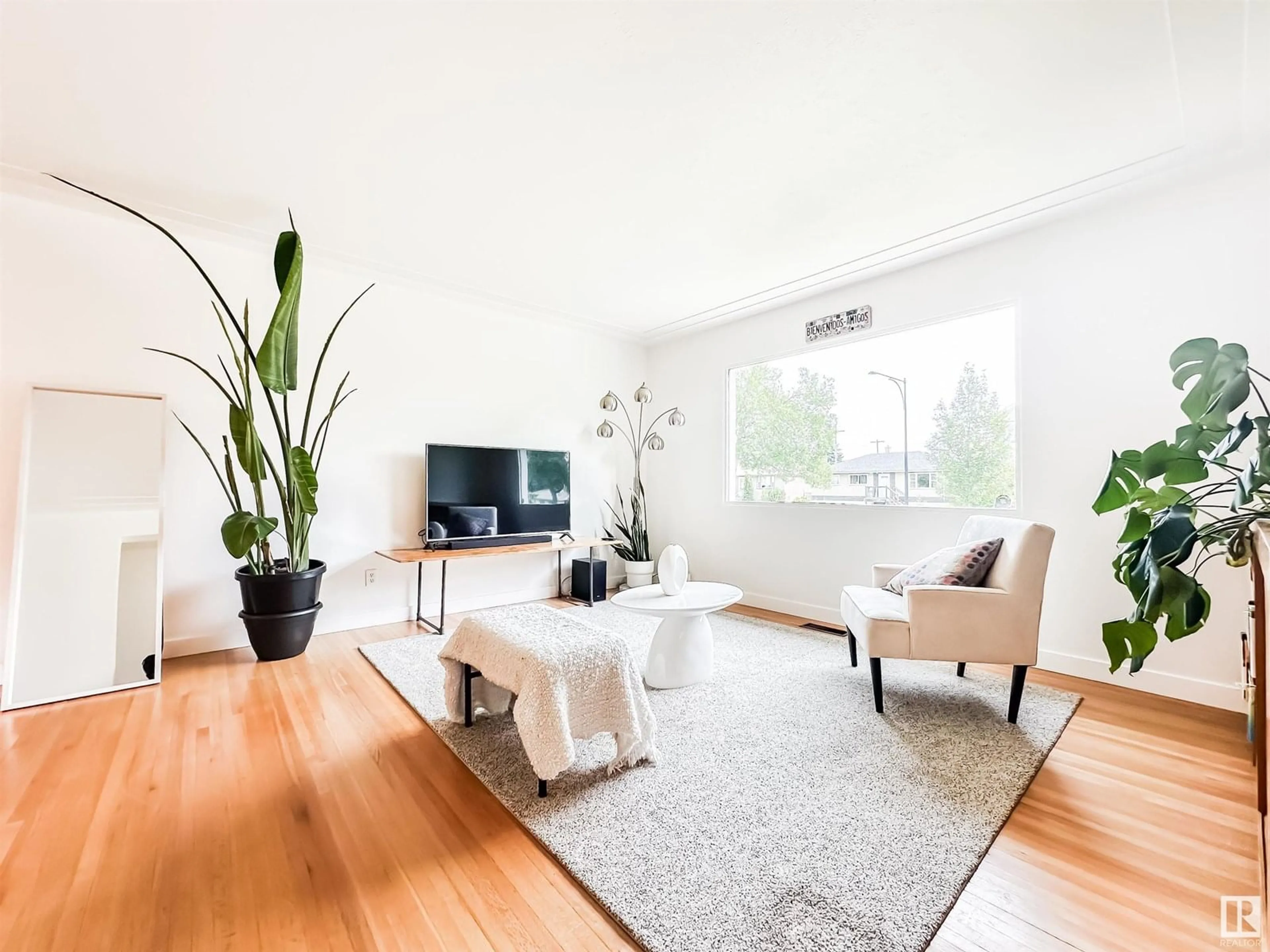 Living room with furniture, unknown for NW - 11638 133 ST, Edmonton Alberta T5M1H5