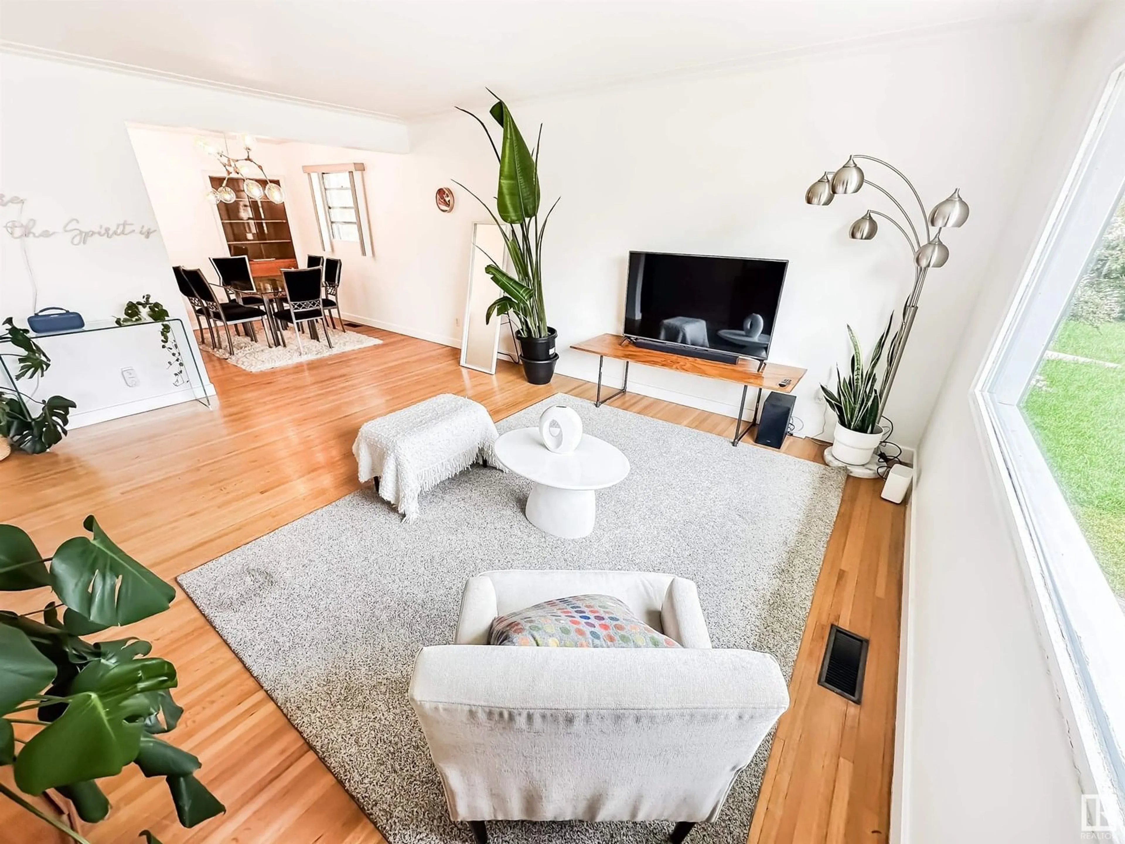Living room with furniture, unknown for NW - 11638 133 ST, Edmonton Alberta T5M1H5