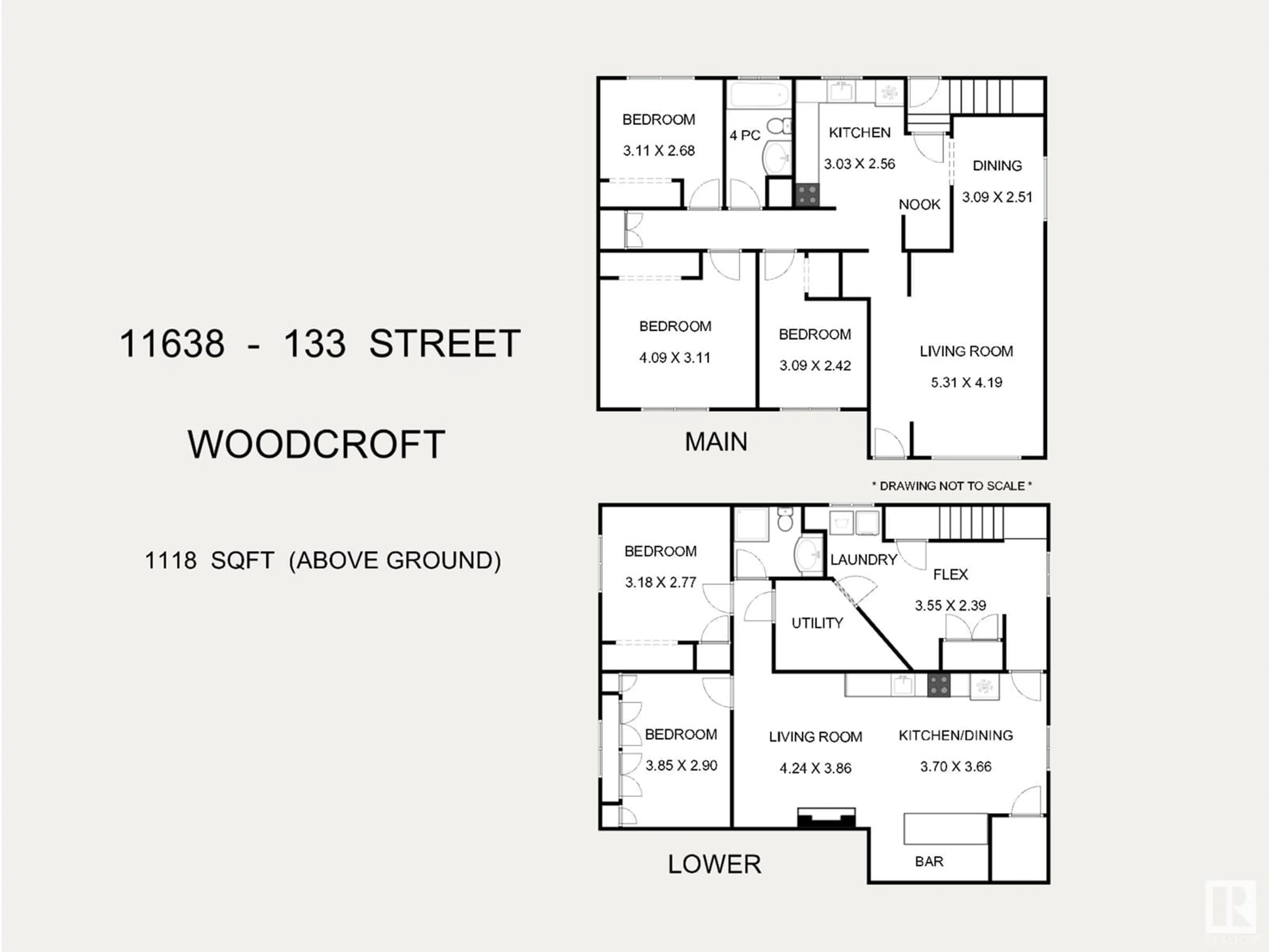 Floor plan for NW - 11638 133 ST, Edmonton Alberta T5M1H5