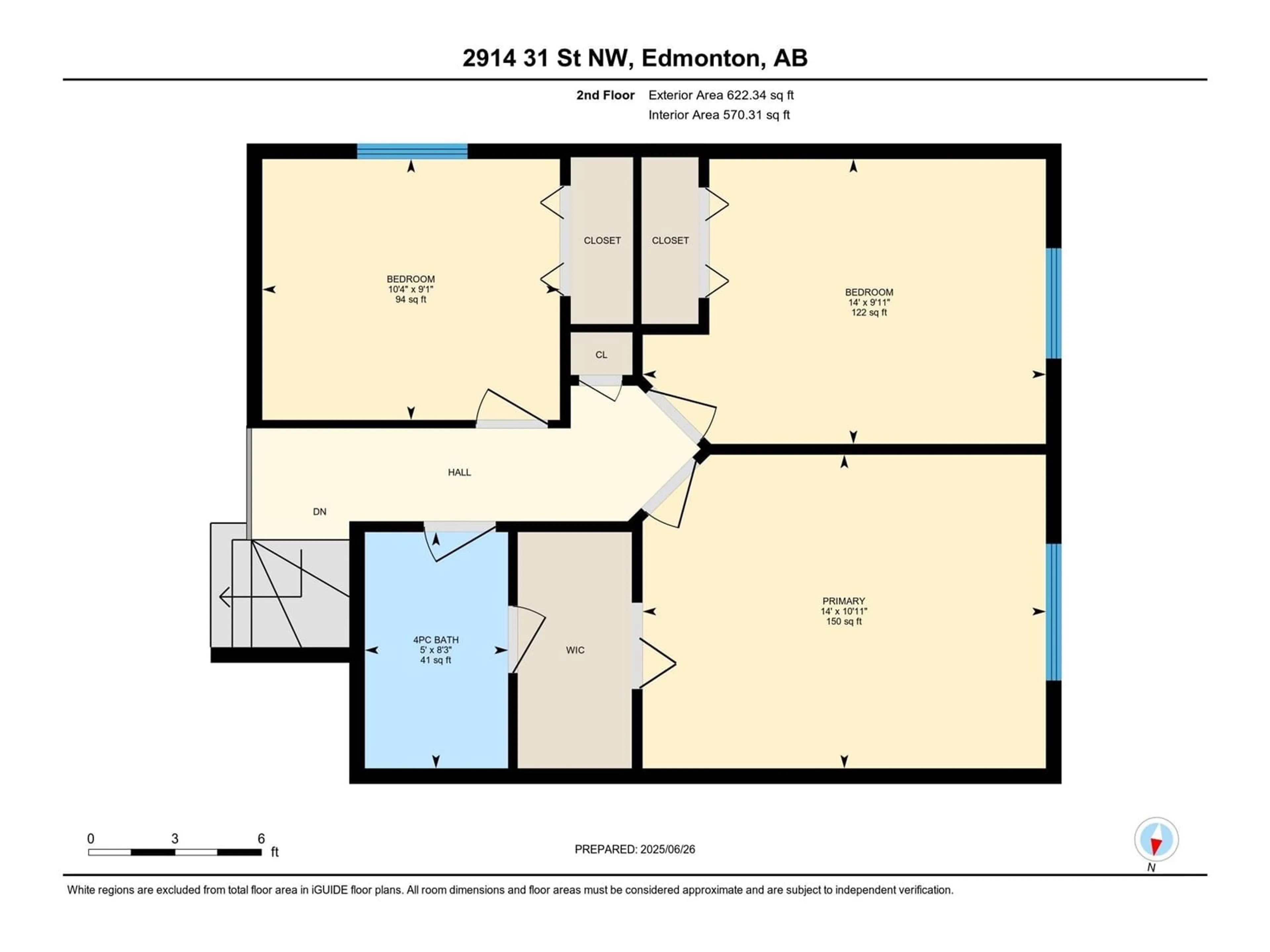 Floor plan for 2914 31 ST, Edmonton Alberta T6T1T9