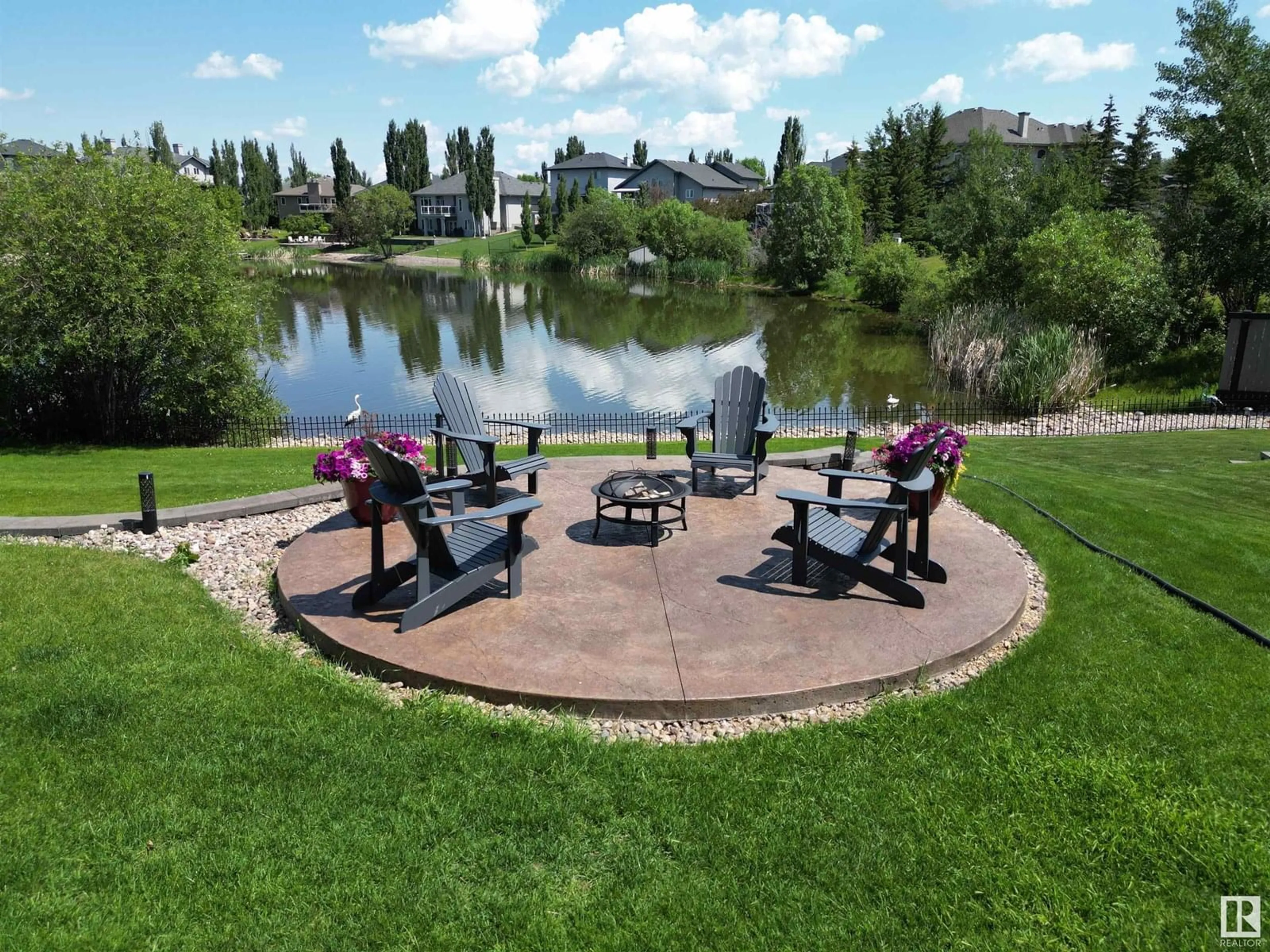 Patio, water/lake/river/ocean view for 82 SHORES DR, Leduc Alberta T9E8N7