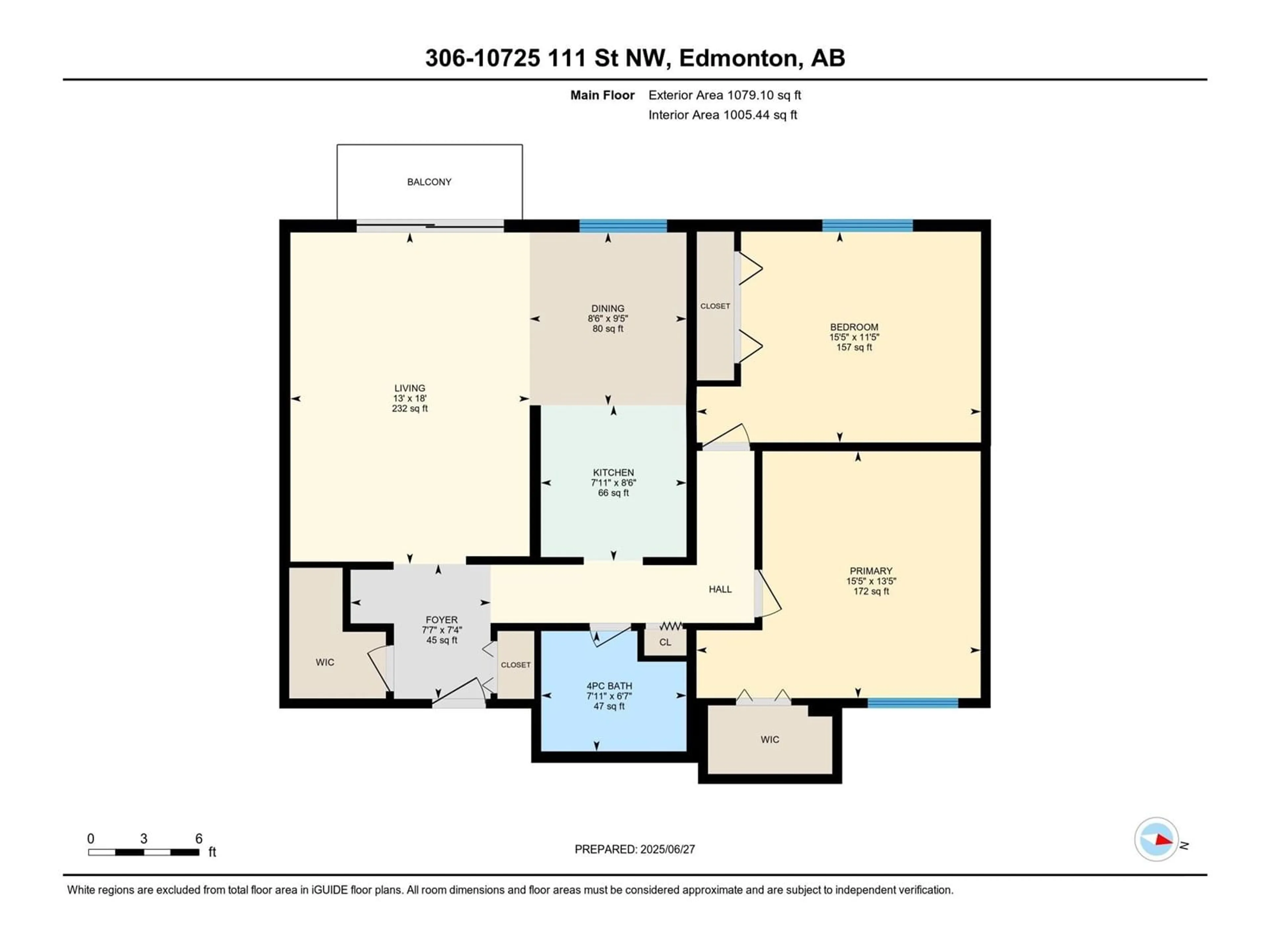 Floor plan for #306 - 10725 111 ST NW, Edmonton Alberta T5H3G2