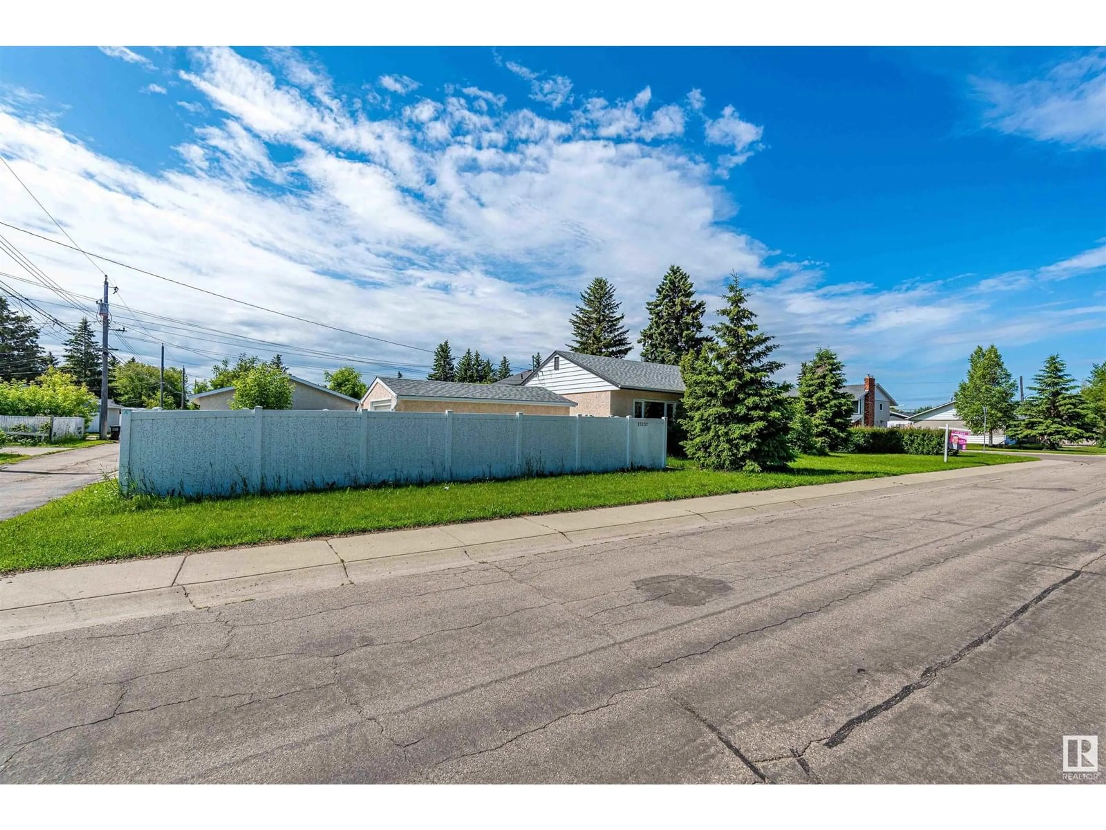 A pic from outside/outdoor area/front of a property/back of a property/a pic from drone, street for NW - 13207 131A AV, Edmonton Alberta T5L3P1