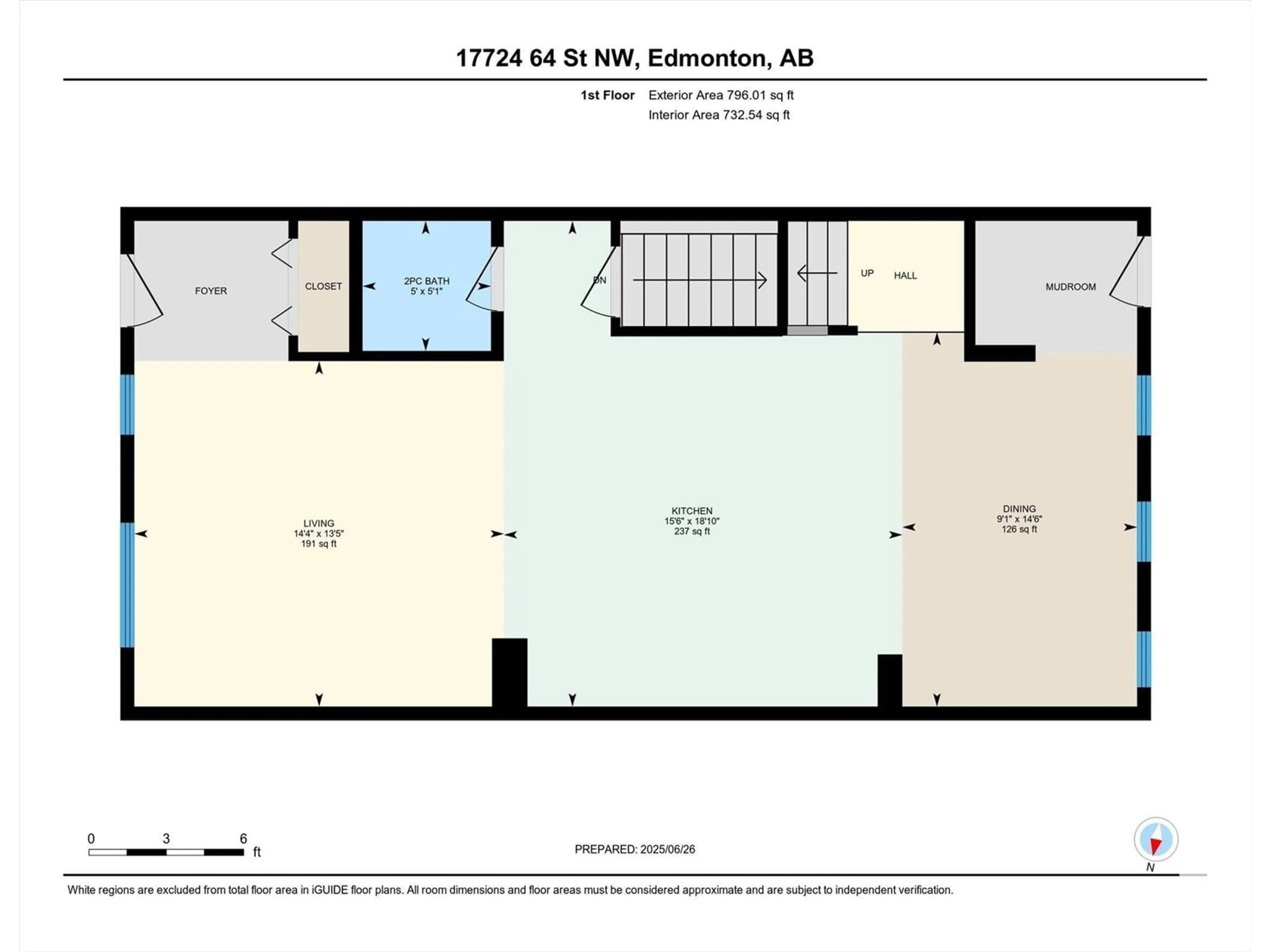 Floor plan for NW - 17724 64 ST, Edmonton Alberta T5Y3X3