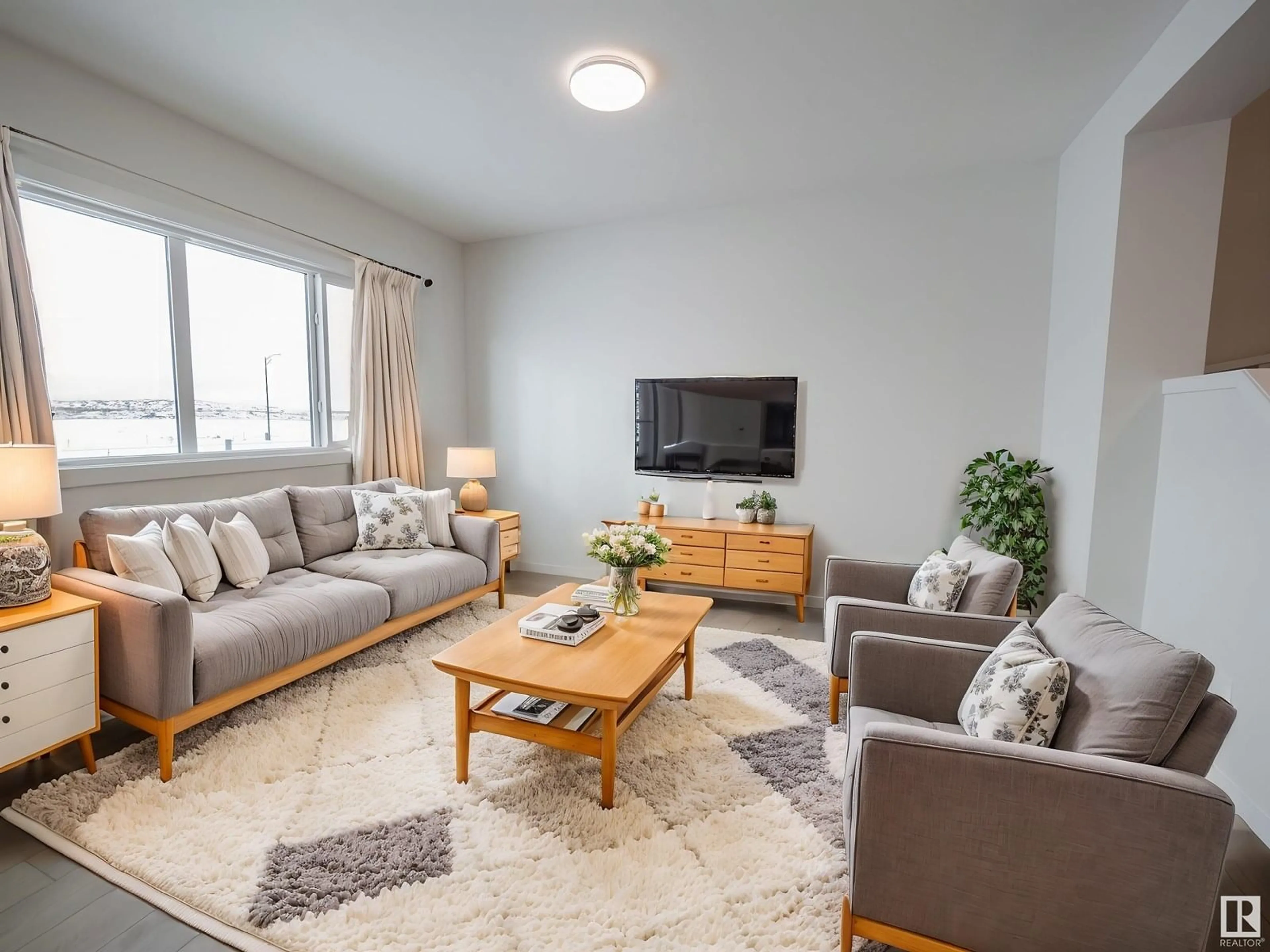 Living room with furniture, unknown for 8720 224 ST, Edmonton Alberta T5T7Y5