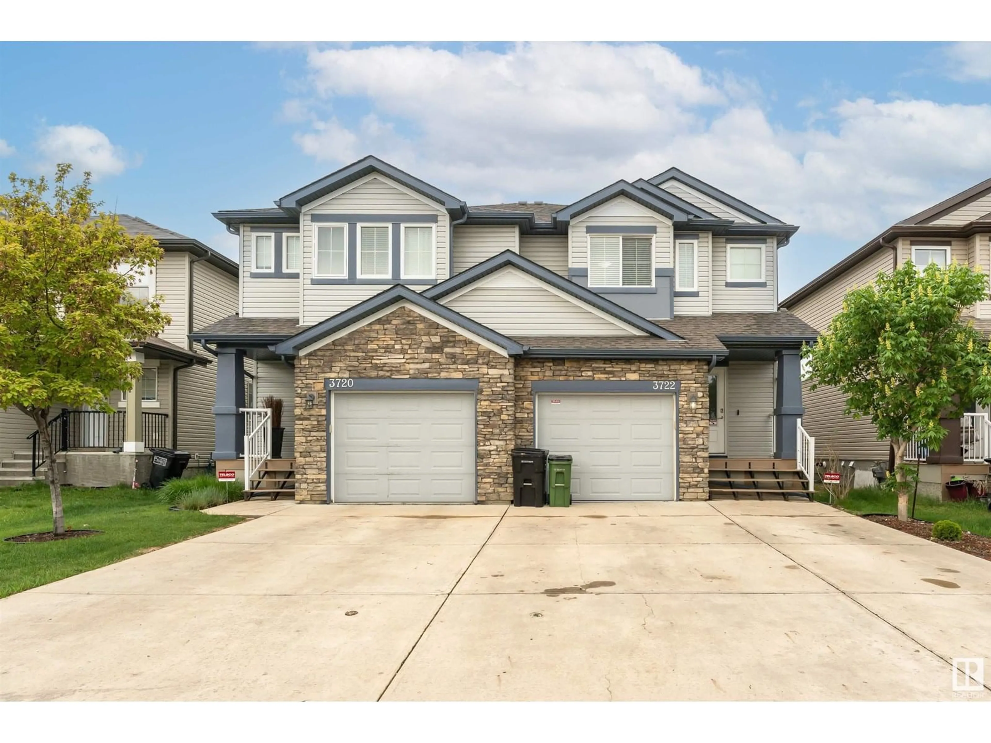 Home with brick exterior material, street for 3722 9 ST, Edmonton Alberta T6T0S3