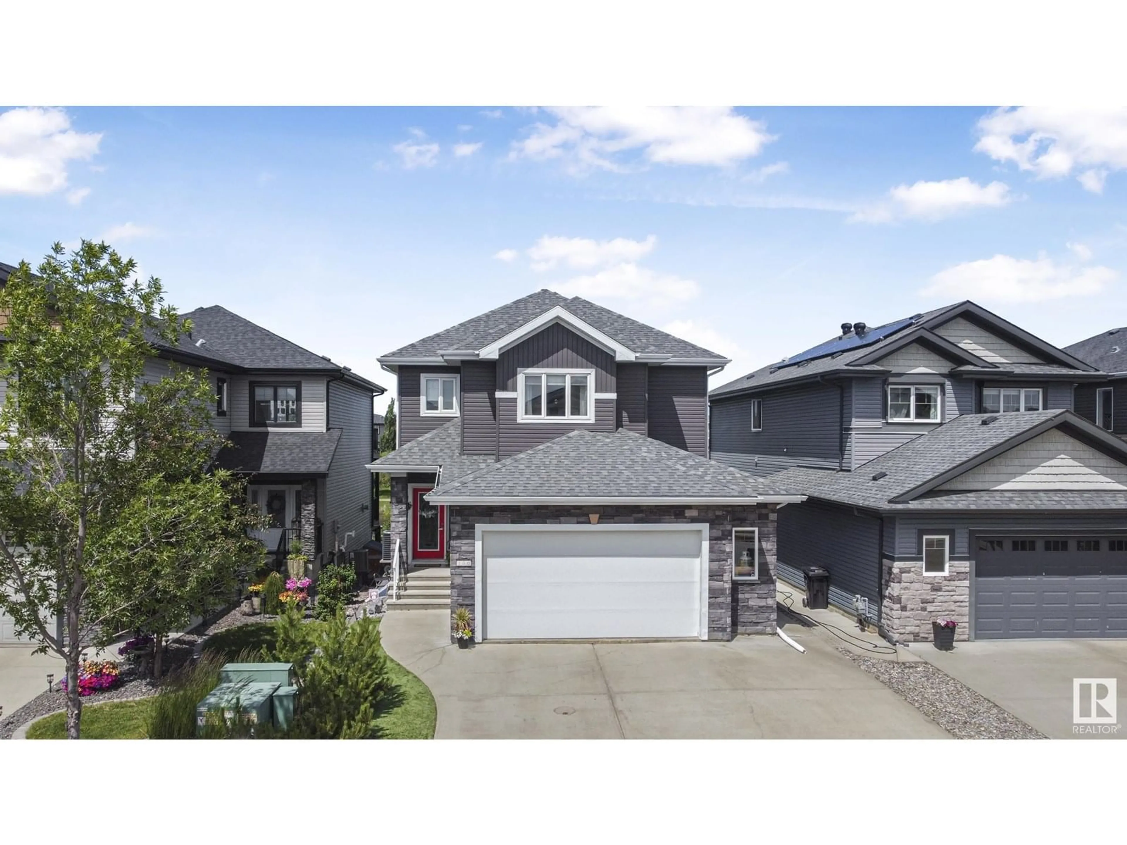A pic from outside/outdoor area/front of a property/back of a property/a pic from drone, street for 100 ELLISON, Fort Saskatchewan Alberta T8L0M9