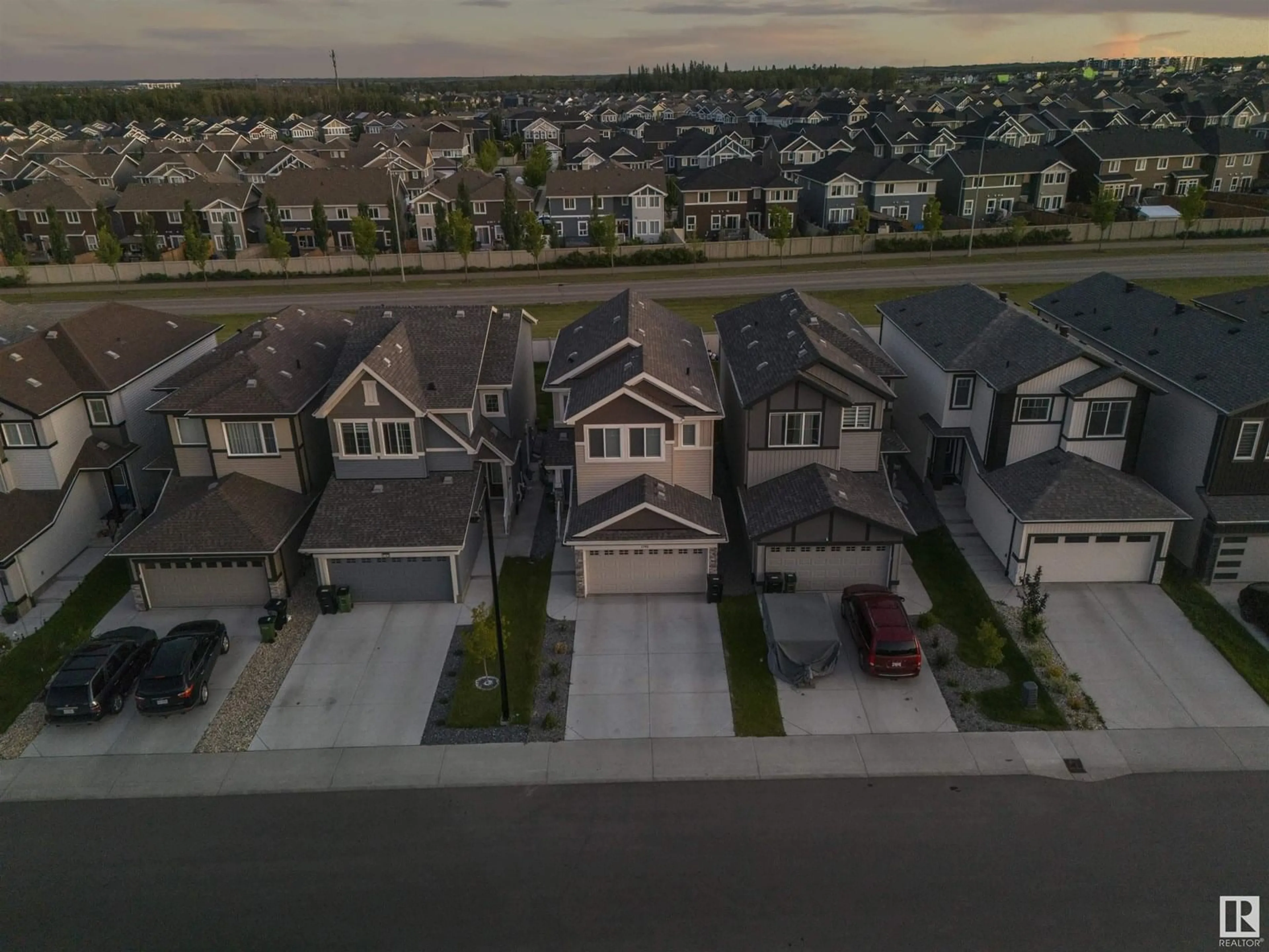 A pic from outside/outdoor area/front of a property/back of a property/a pic from drone, street for 1745 ERKER WY, Edmonton Alberta T6M1J2