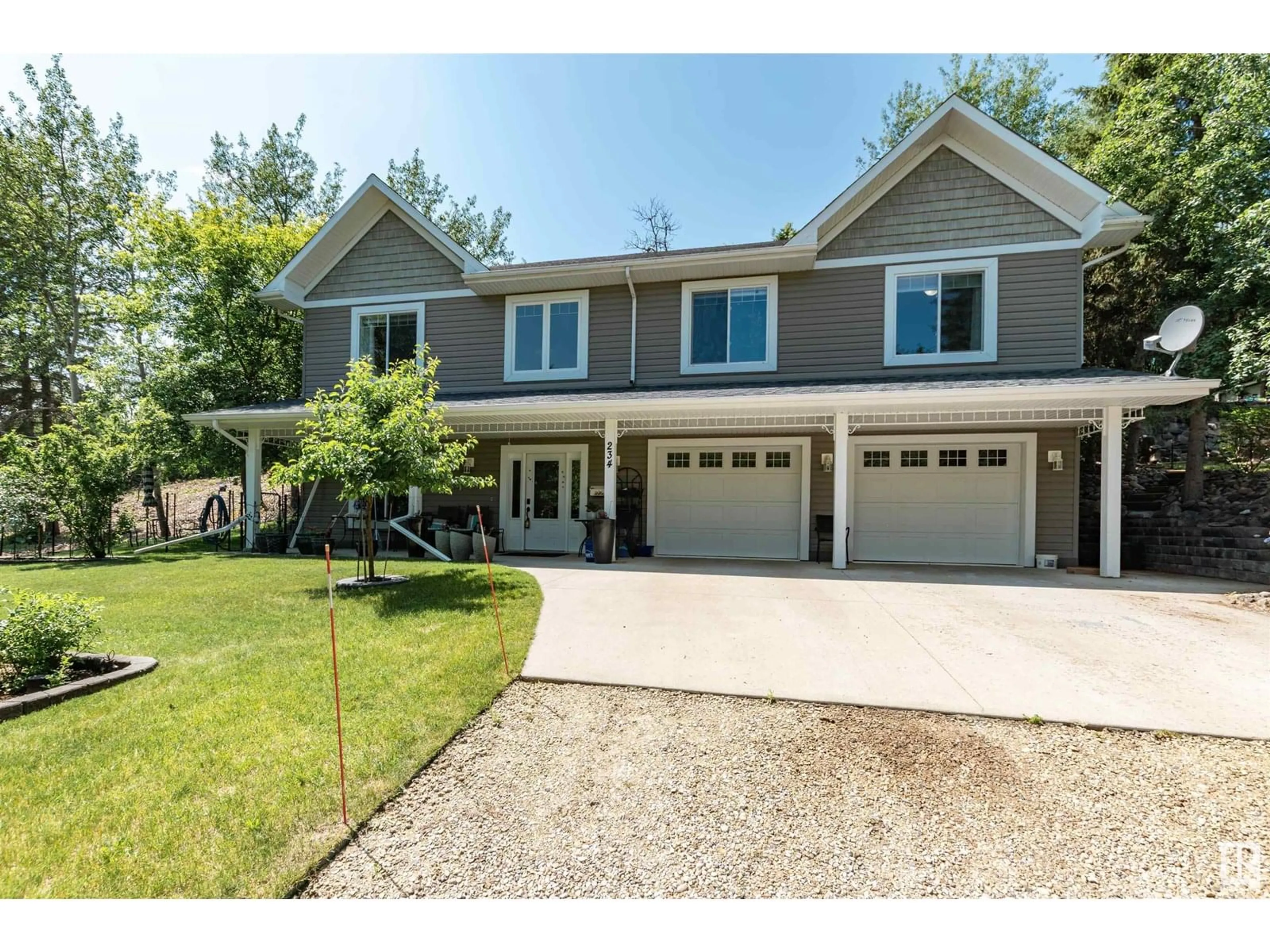 Home with vinyl exterior material, street for #234 - 22106 SOUTH COOKING LAKE RD, Rural Strathcona County Alberta T8E1J1