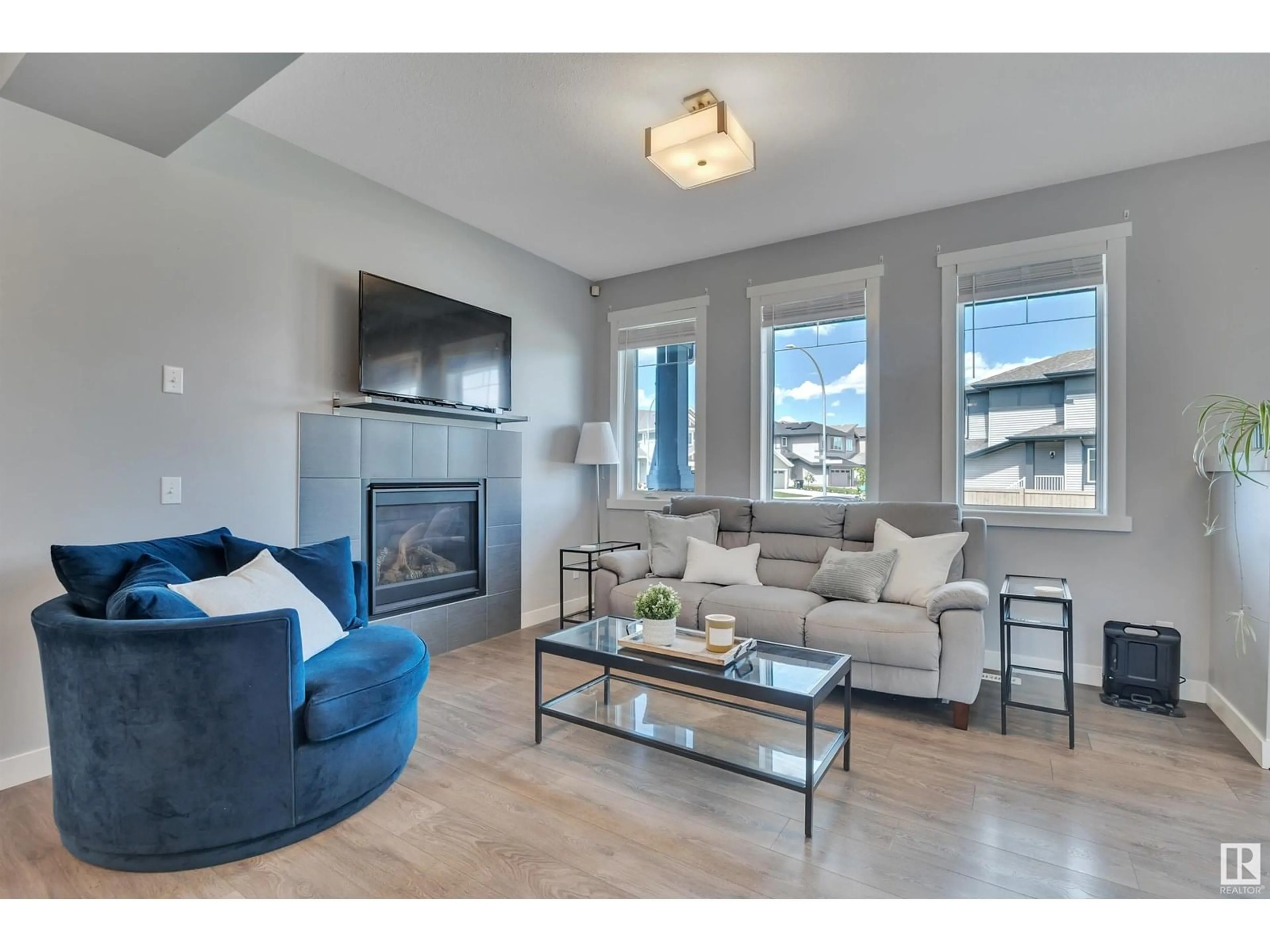 Living room with furniture, unknown for 22527 98 AV, Edmonton Alberta T5T7C1