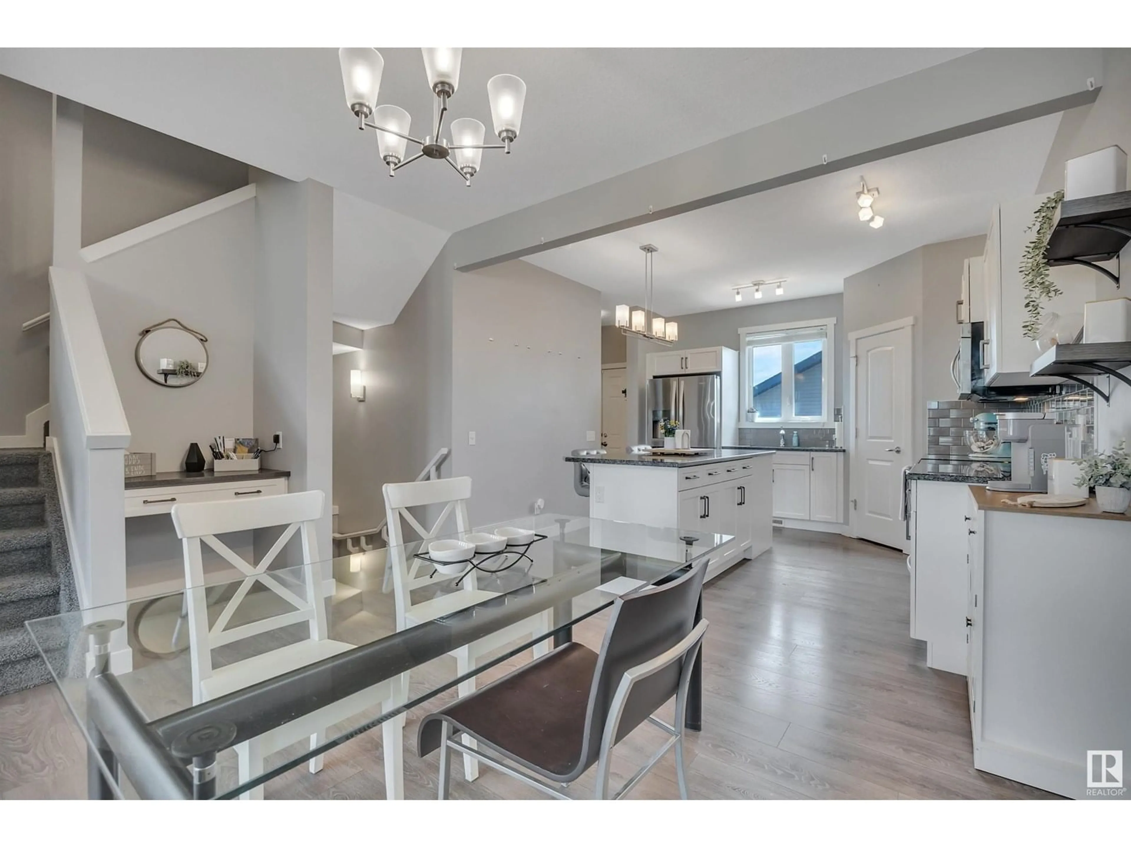 Open concept kitchen, ceramic/tile floor for 22527 98 AV, Edmonton Alberta T5T7C1