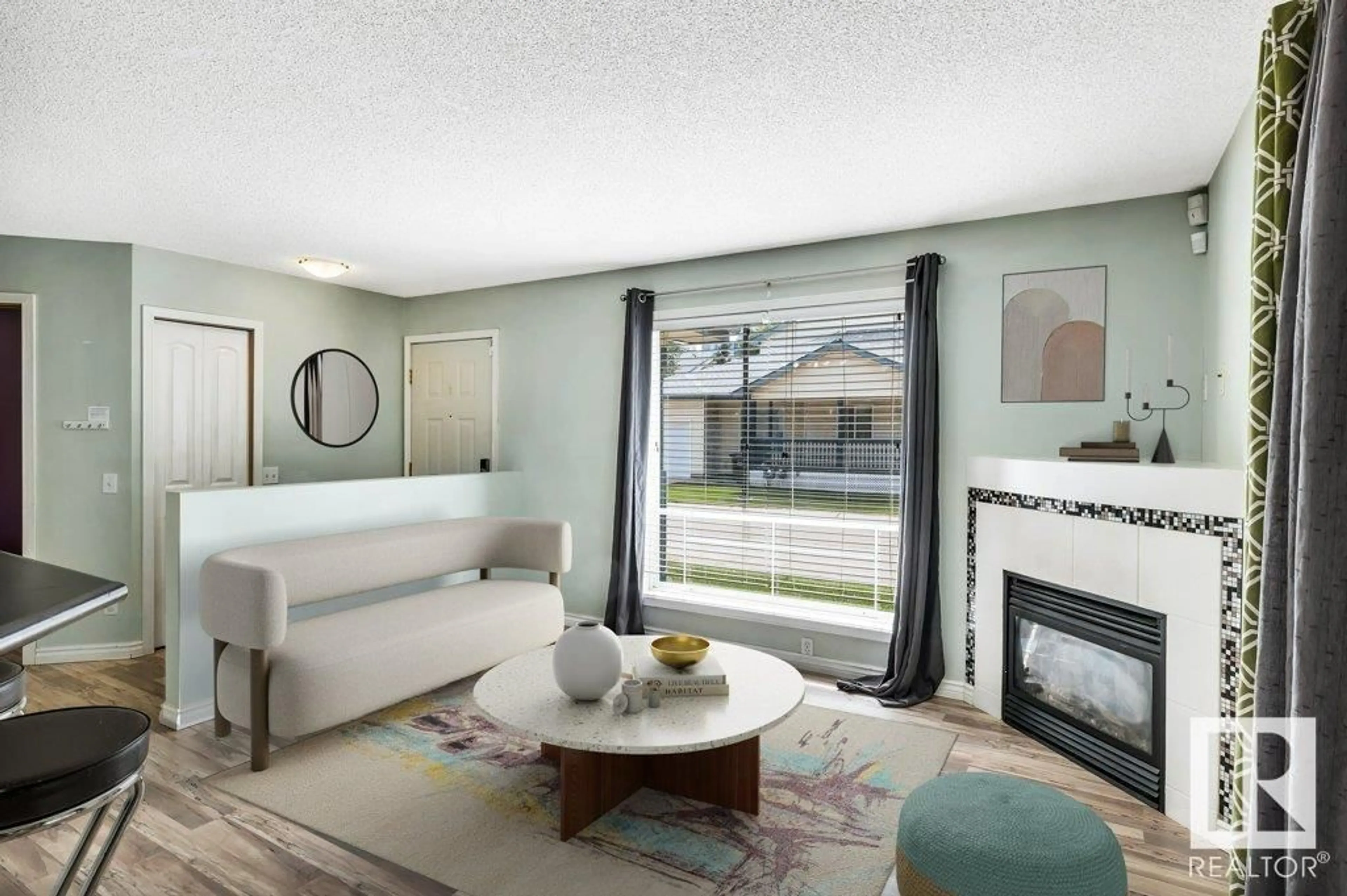 Living room with furniture, unknown for #24 - 10909 106 ST NW, Edmonton Alberta T5H4M7