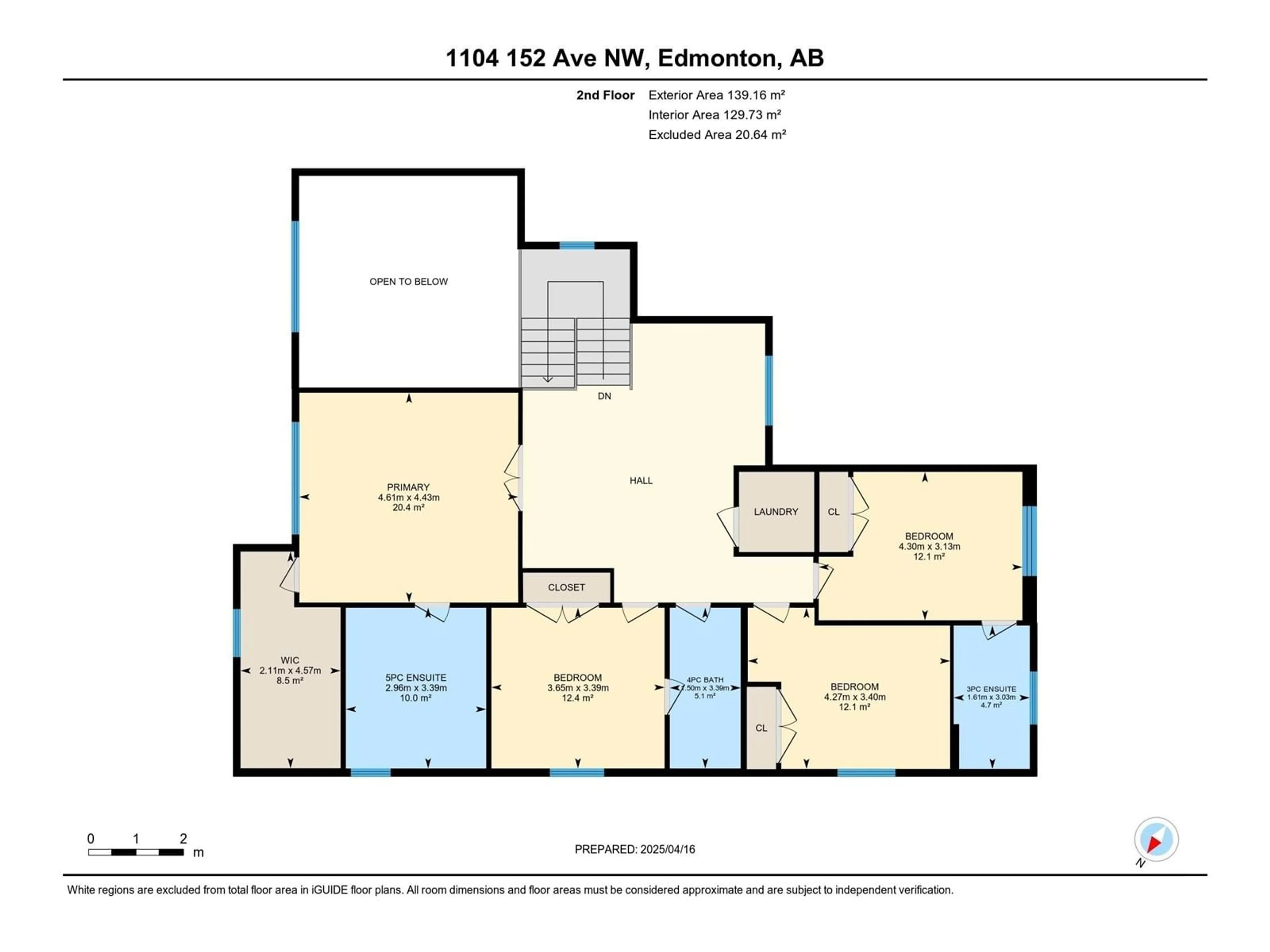 Floor plan for NW - 1104 152 AV, Edmonton Alberta T5Y4C8