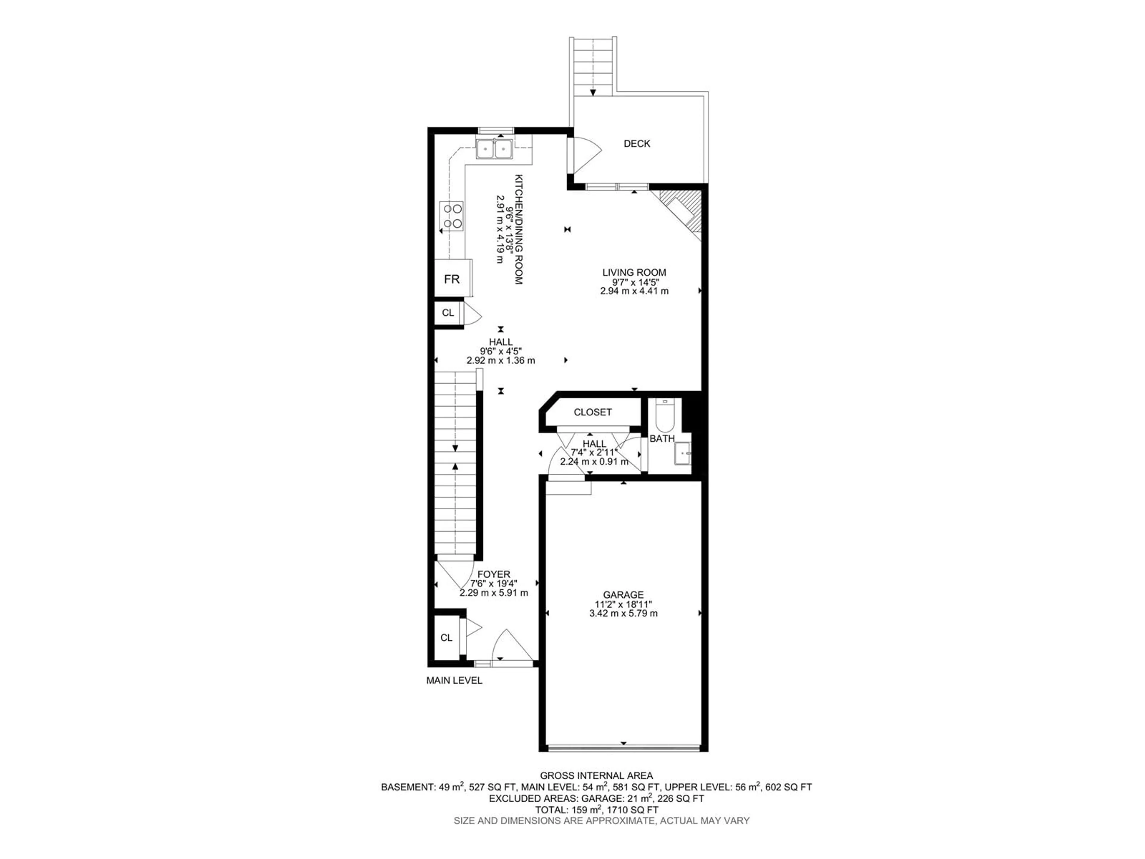 Floor plan for #4 - 171 BRINTNELL BV, Edmonton Alberta T5Y0C6