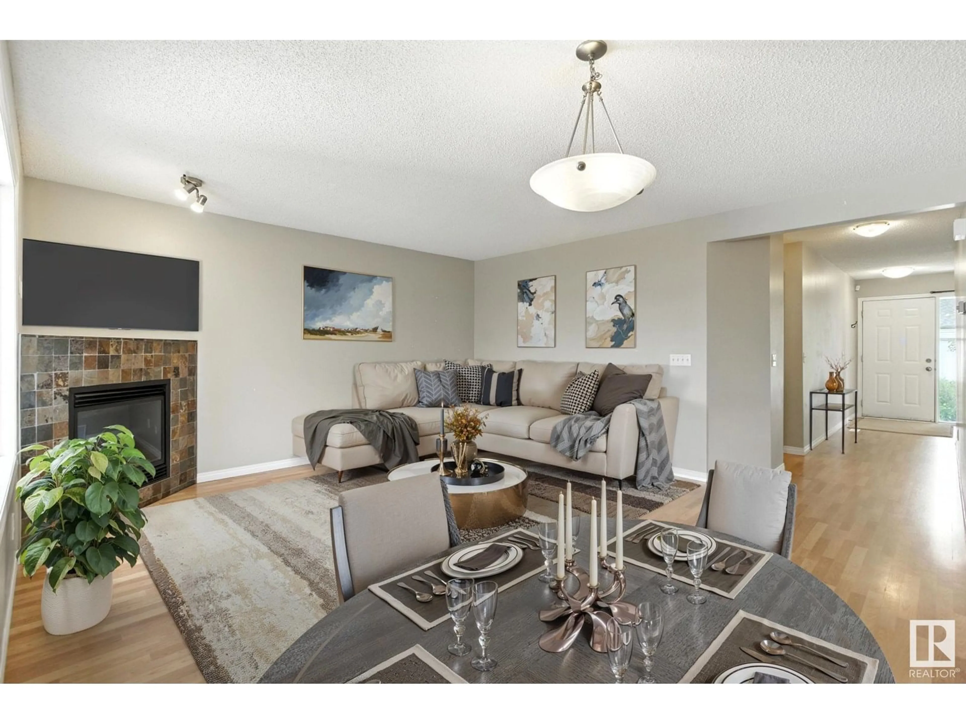 Living room with furniture, unknown for #4 - 171 BRINTNELL BV, Edmonton Alberta T5Y0C6