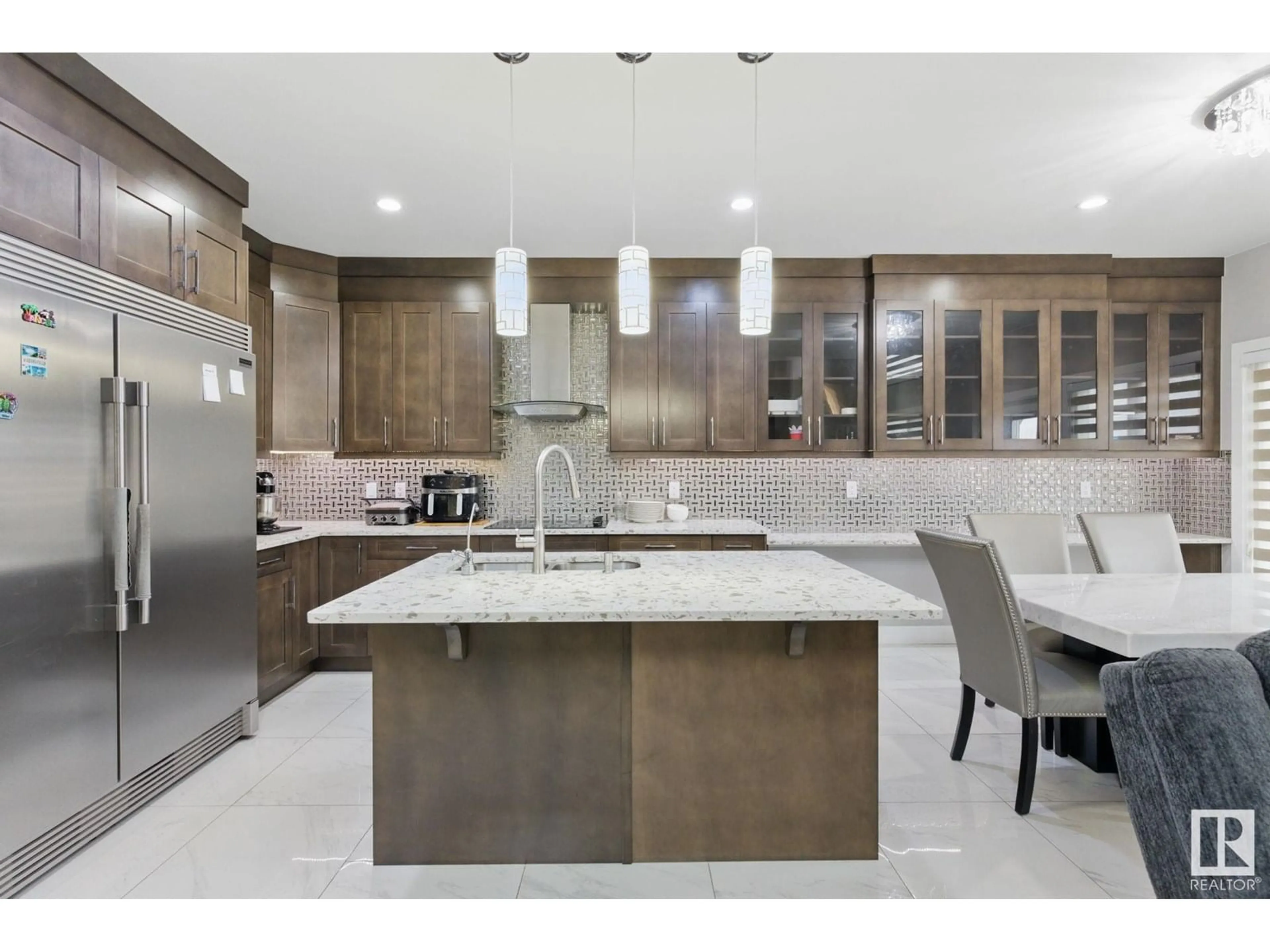 Contemporary kitchen, ceramic/tile floor for NW - 1412 25 ST, Edmonton Alberta T6T2K7