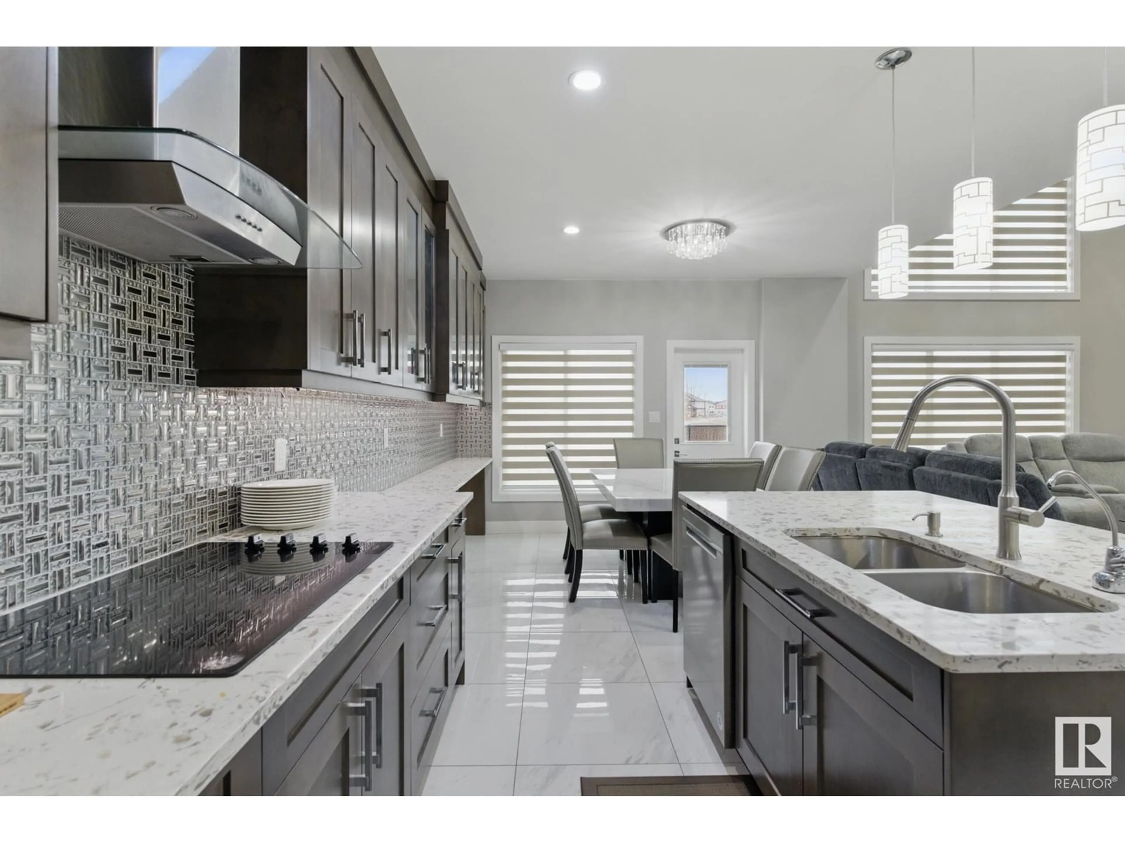 Contemporary kitchen, ceramic/tile floor for NW - 1412 25 ST, Edmonton Alberta T6T2K7