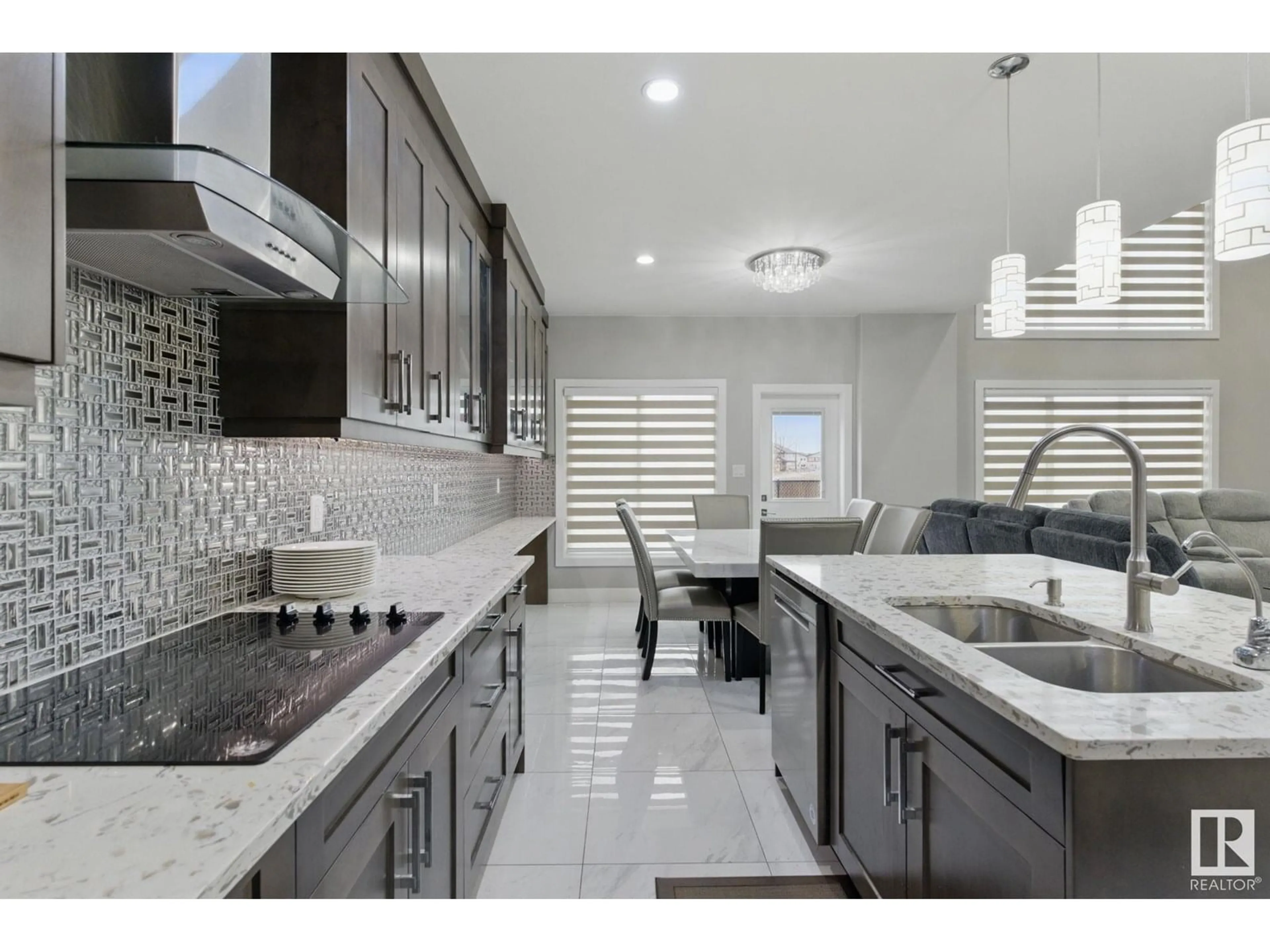 Contemporary kitchen, ceramic/tile floor for NW - 1412 25 ST, Edmonton Alberta T6T2K7