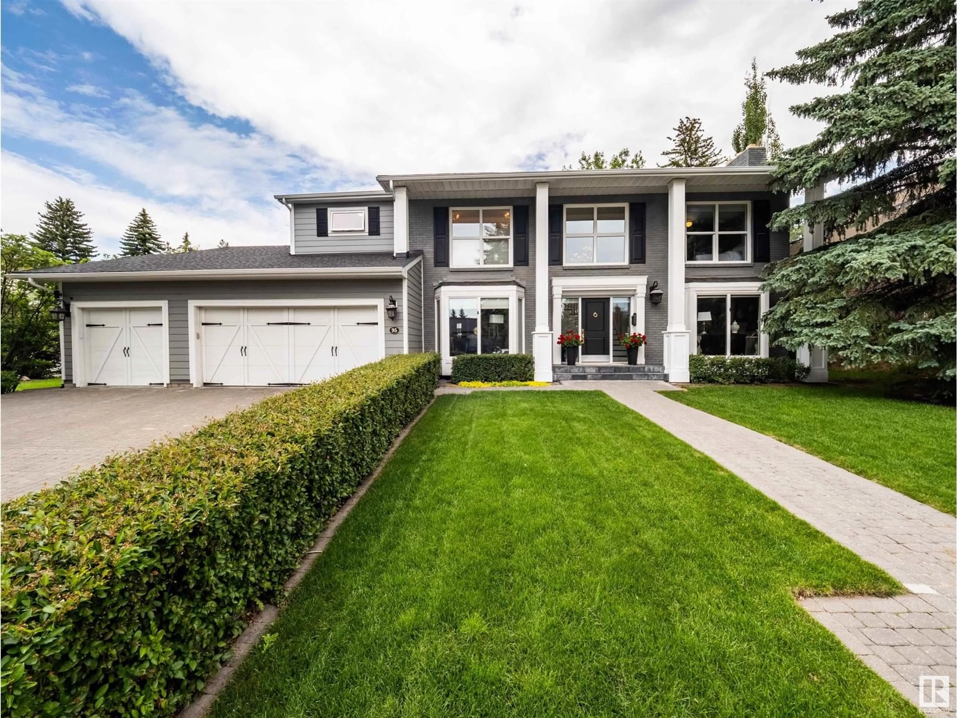 Home with brick exterior material, street for 95 FAIRWAY DR, Edmonton Alberta T6J2C2
