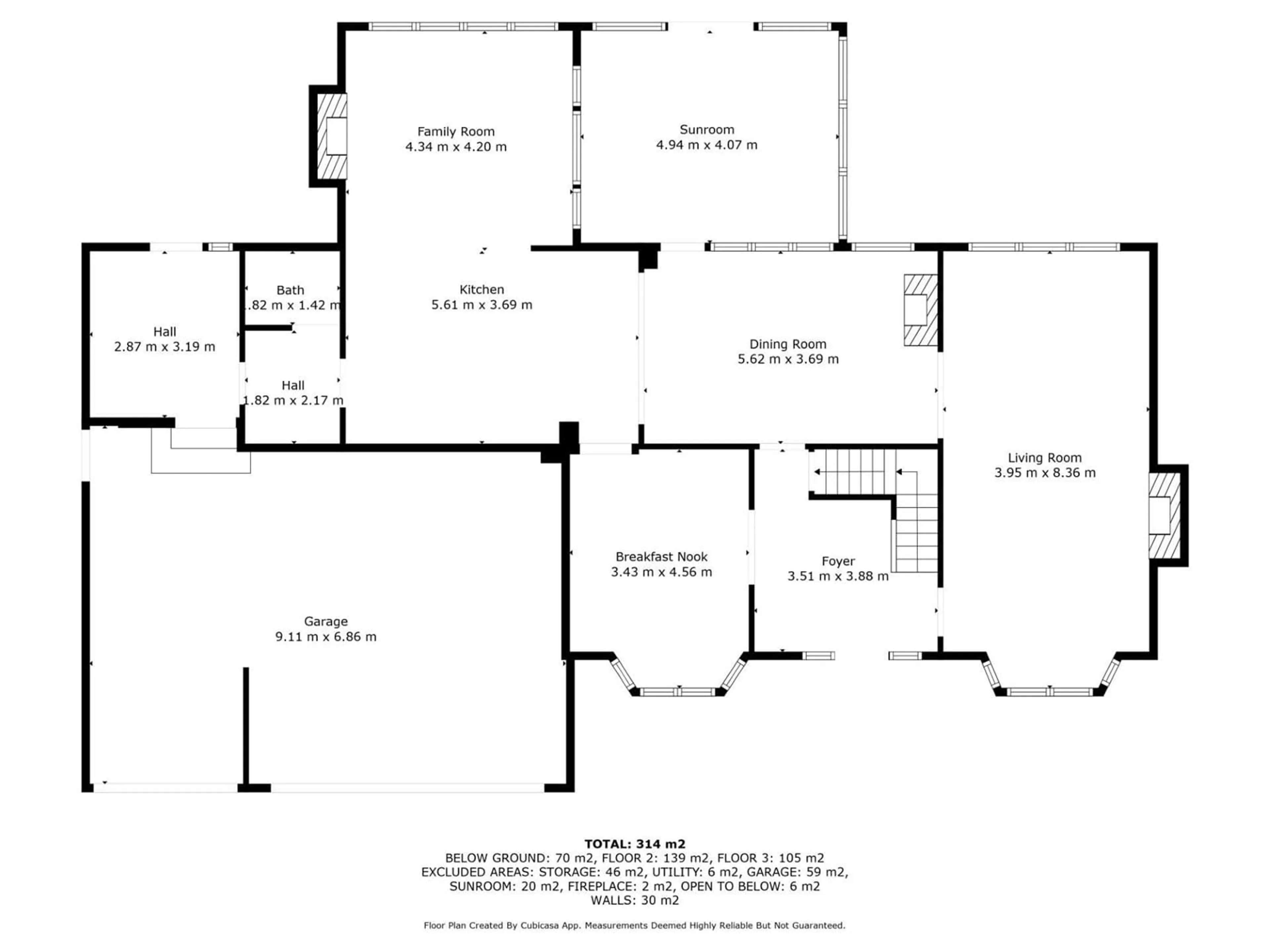 Floor plan for 95 FAIRWAY DR, Edmonton Alberta T6J2C2