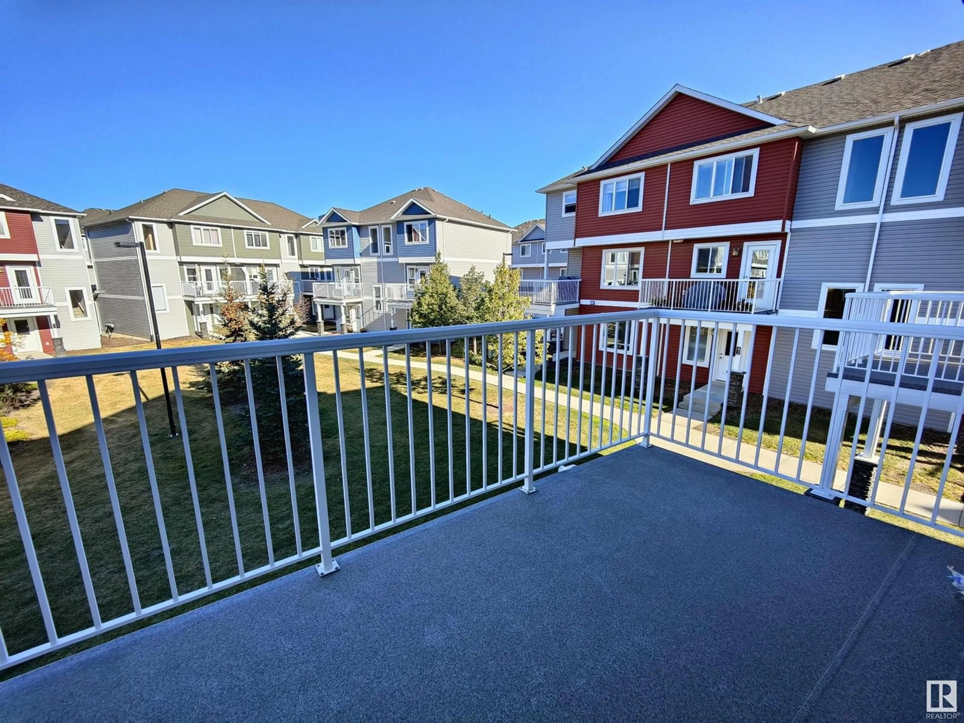 A pic from outside/outdoor area/front of a property/back of a property/a pic from drone, water/lake/river/ocean view for #46 - 1816 RUTHERFORD RD, Edmonton Alberta T6W2K6