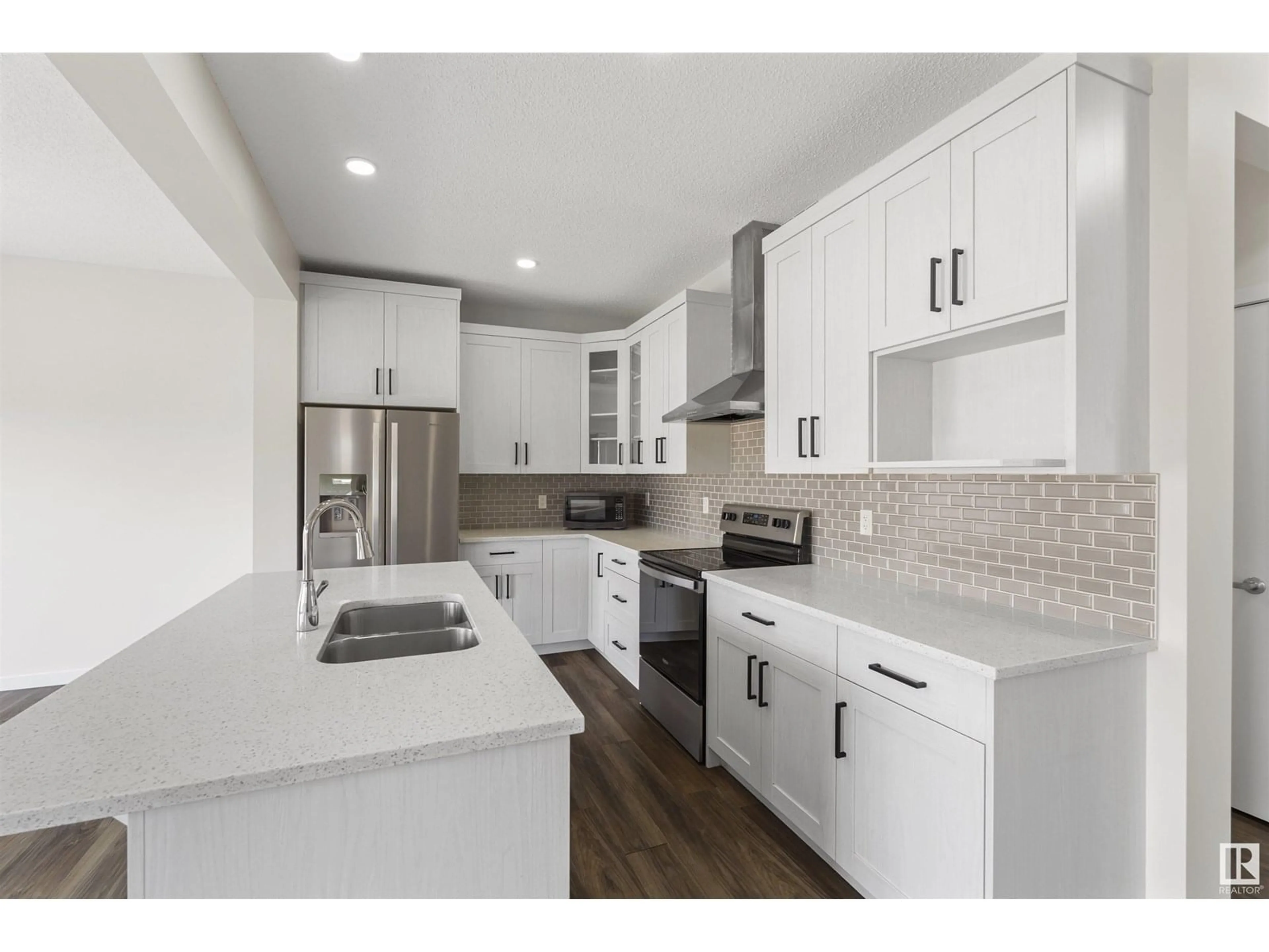 Open concept kitchen, ceramic/tile floor for SW - 3303 CHECKNITA CM, Edmonton Alberta T6W4E8