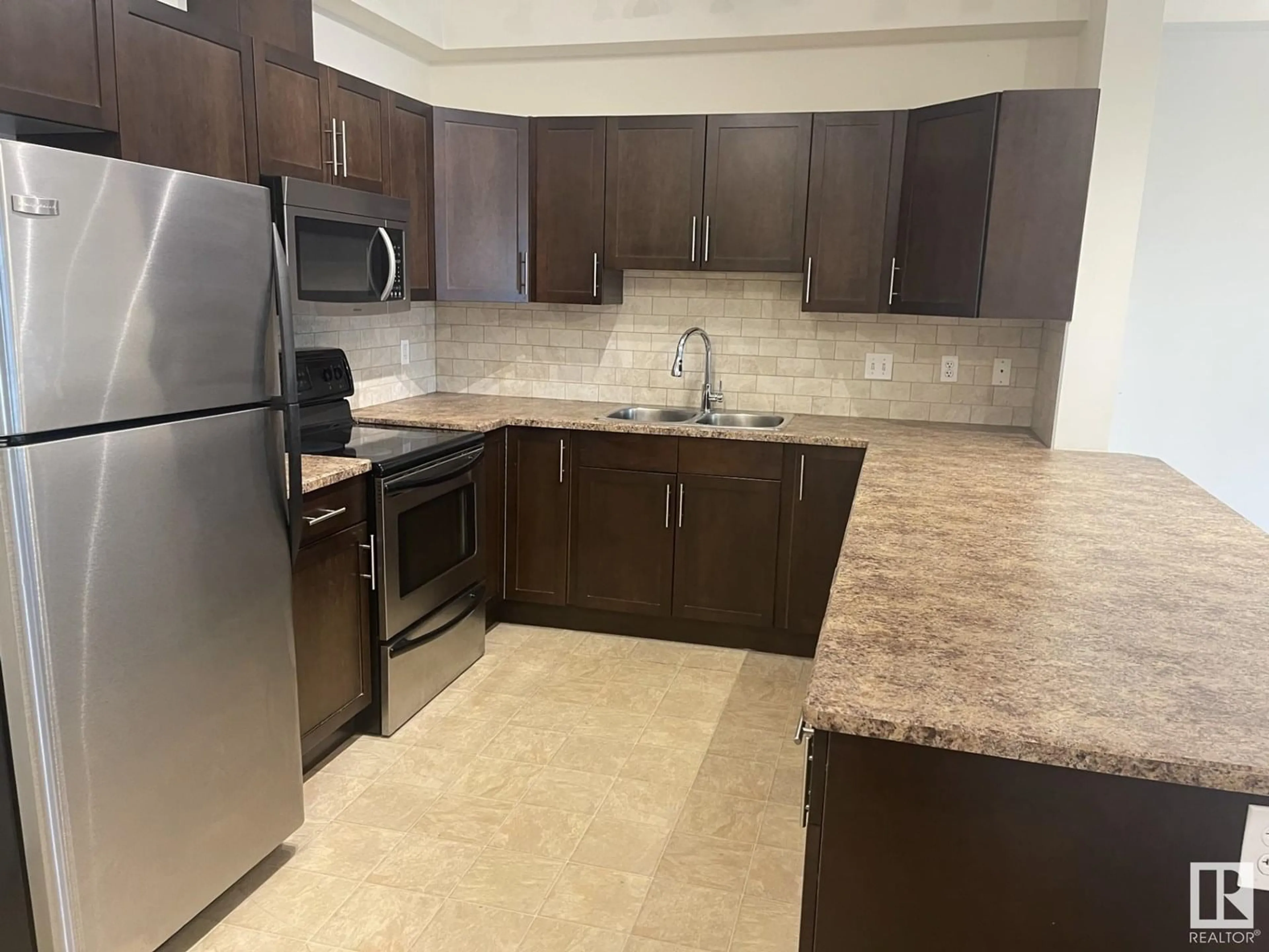Standard kitchen, unknown for #105 - 2035 GRANTHAM COURT, Edmonton Alberta T5T3X4